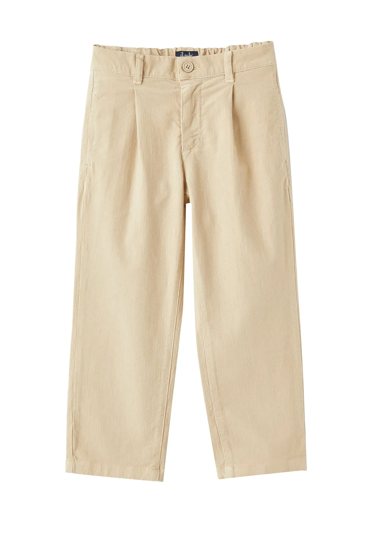 Il Gufo pantalone beige bambino in cotone
