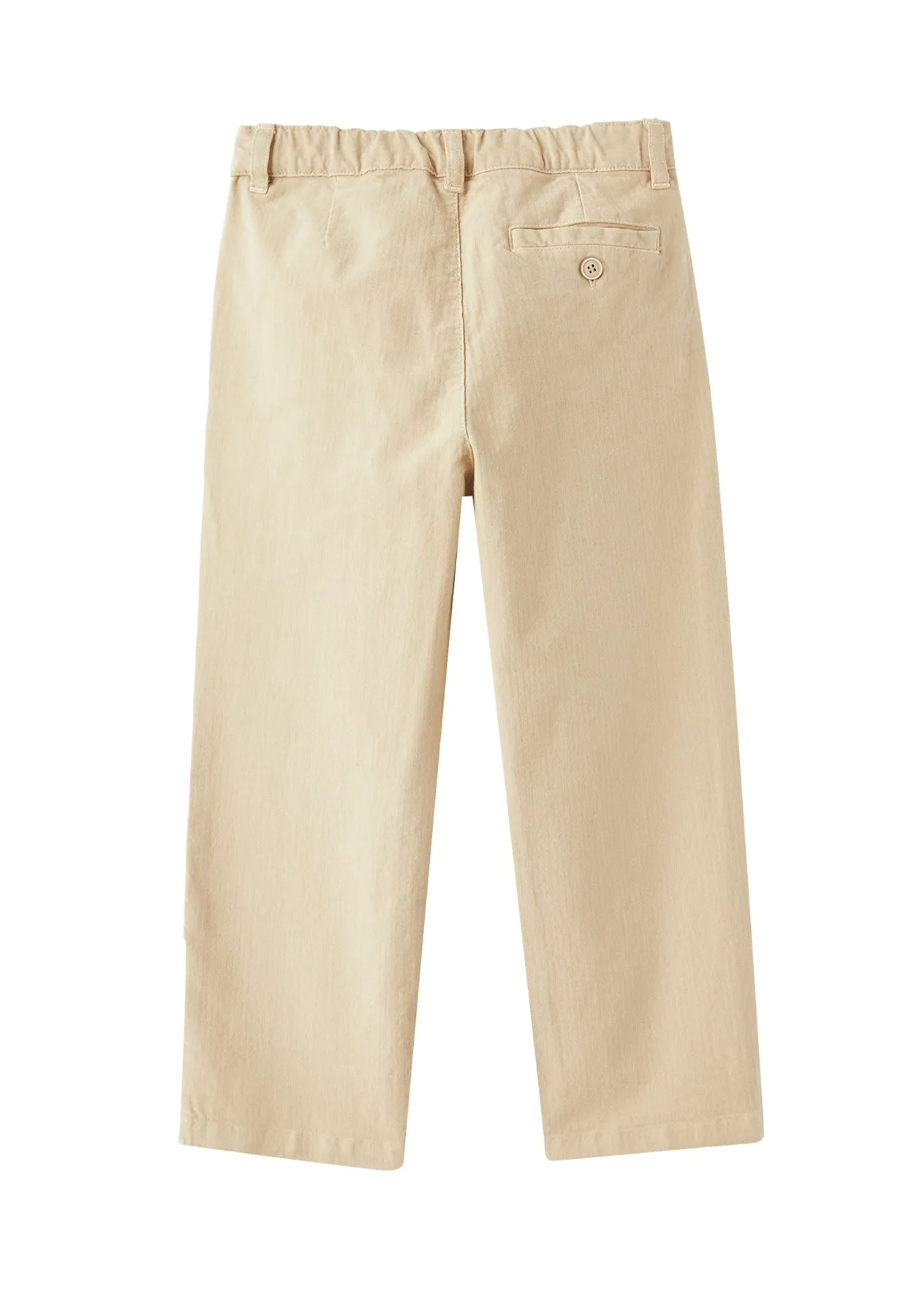 Il Gufo pantalone beige bambino in cotone