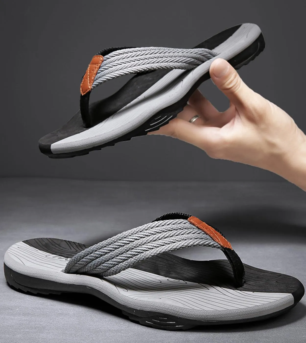 Infradito da uomo di moda di marca di alta qualità Infradito estivo antiscivolo Infradito da uomo Casual Pantofole da uomo da sp