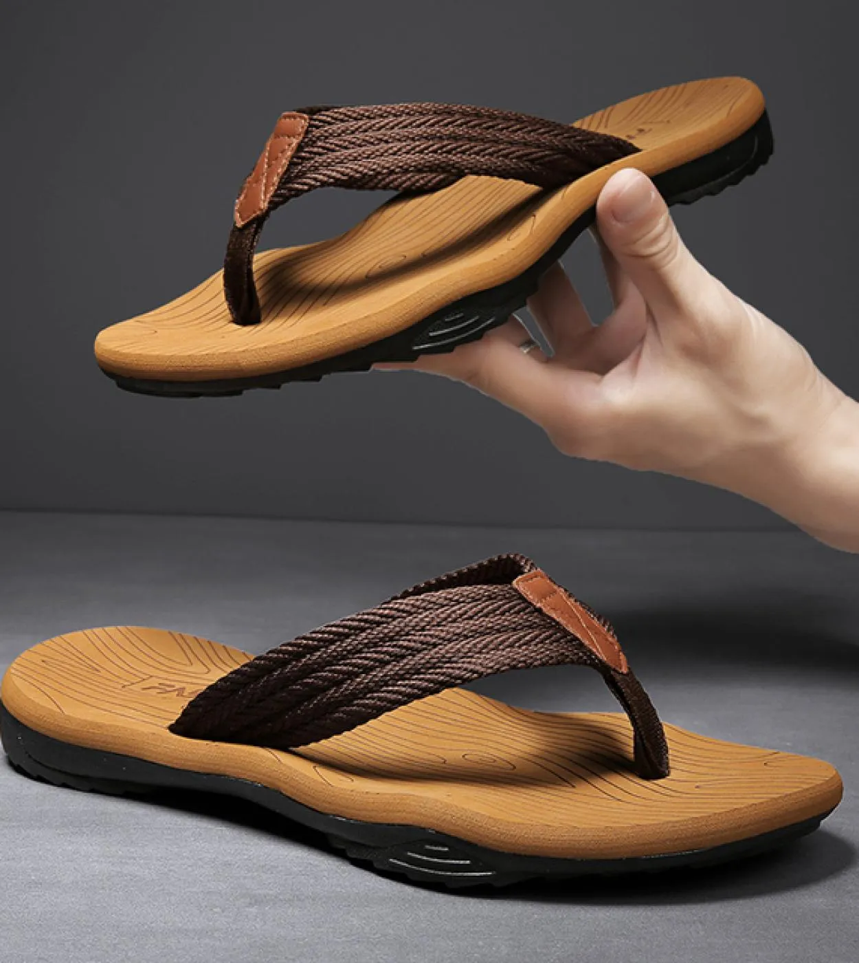Infradito da uomo di moda di marca di alta qualità Infradito estivo antiscivolo Infradito da uomo Casual Pantofole da uomo da sp