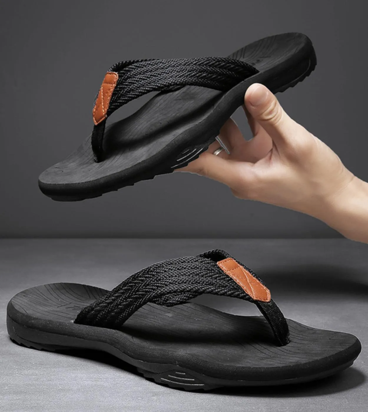Infradito da uomo di moda di marca di alta qualità Infradito estivo antiscivolo Infradito da uomo Casual Pantofole da uomo da sp