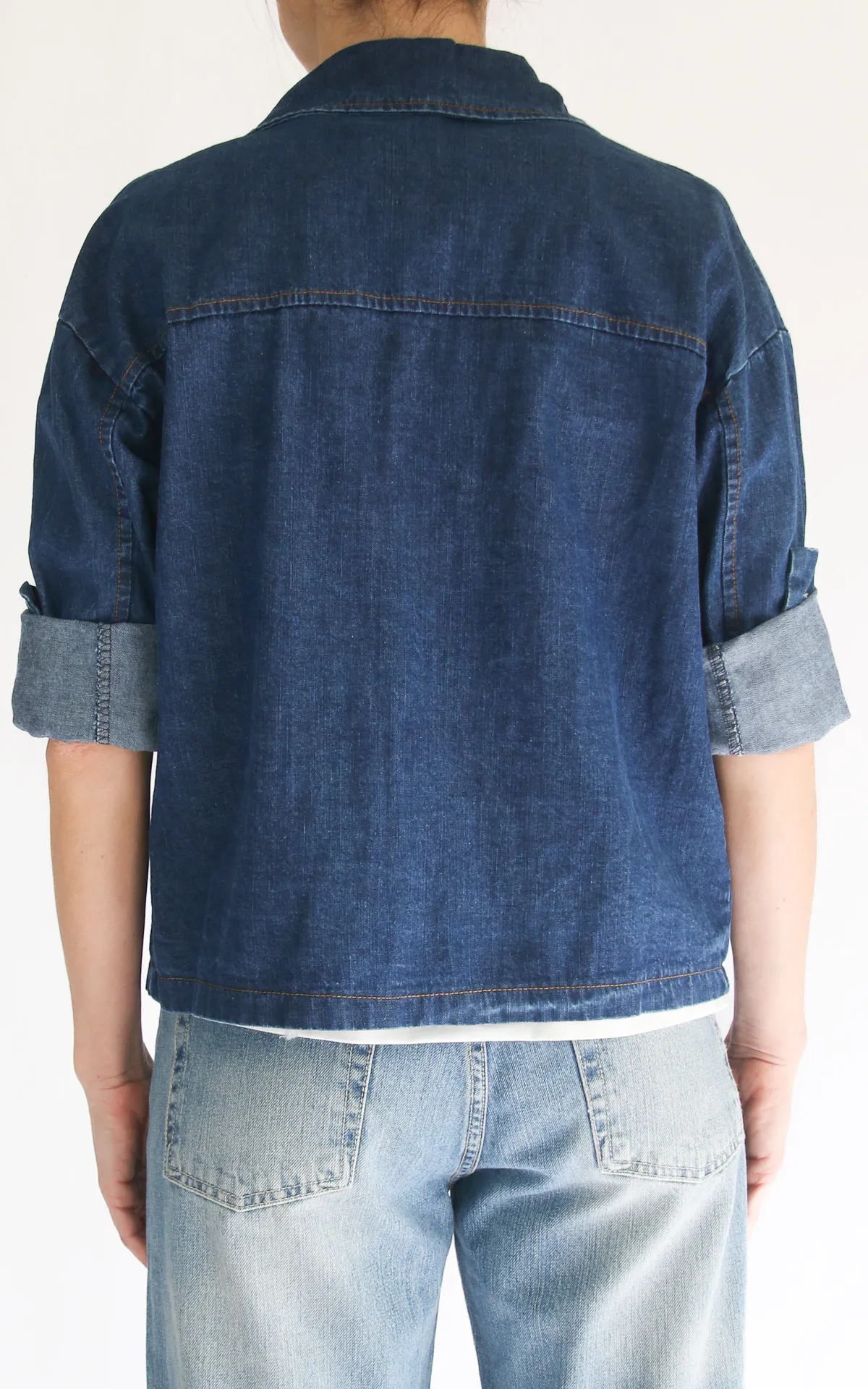 Initial – Giacca / camicia jeans – Denim scuro