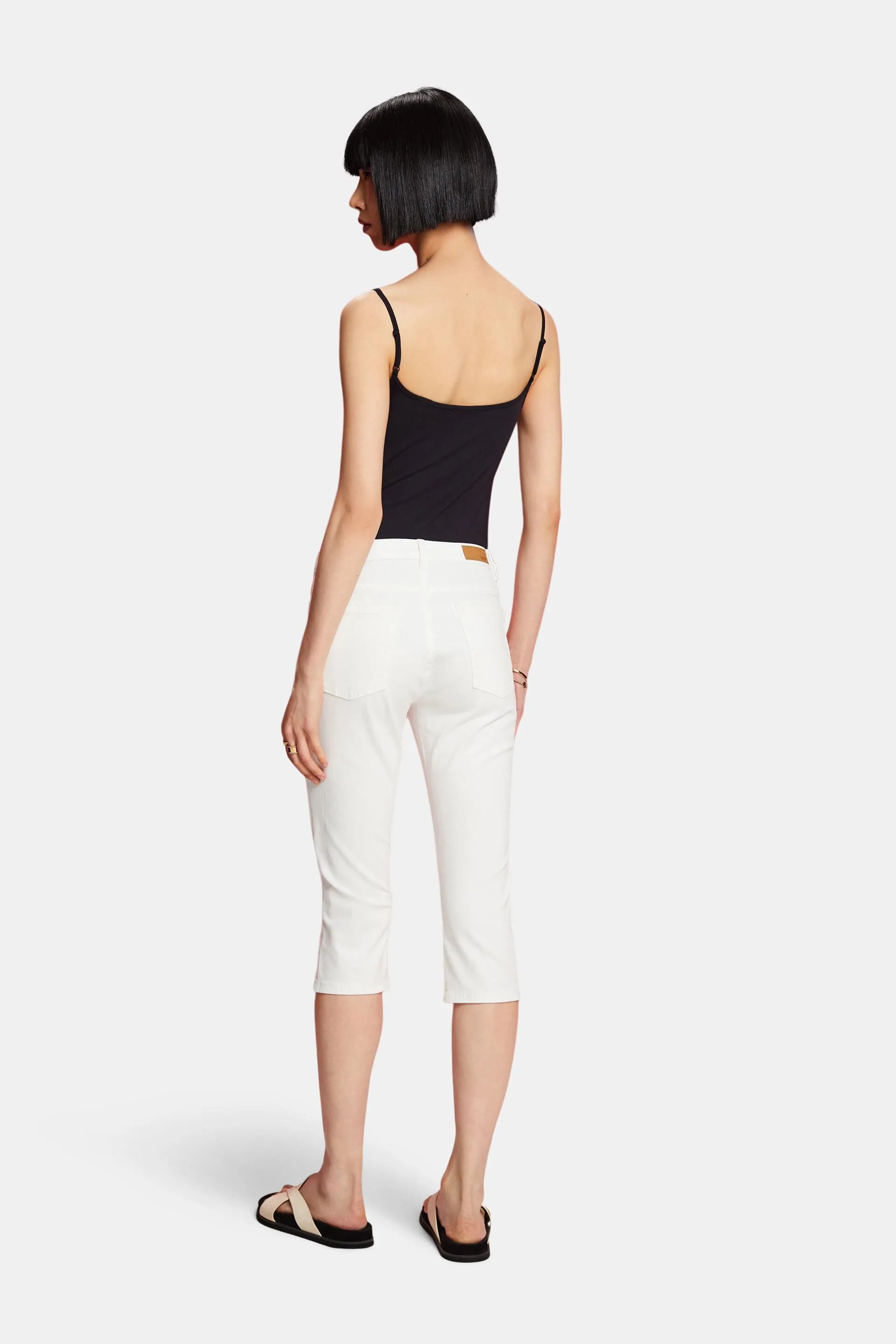 Jeans Capri a vita media