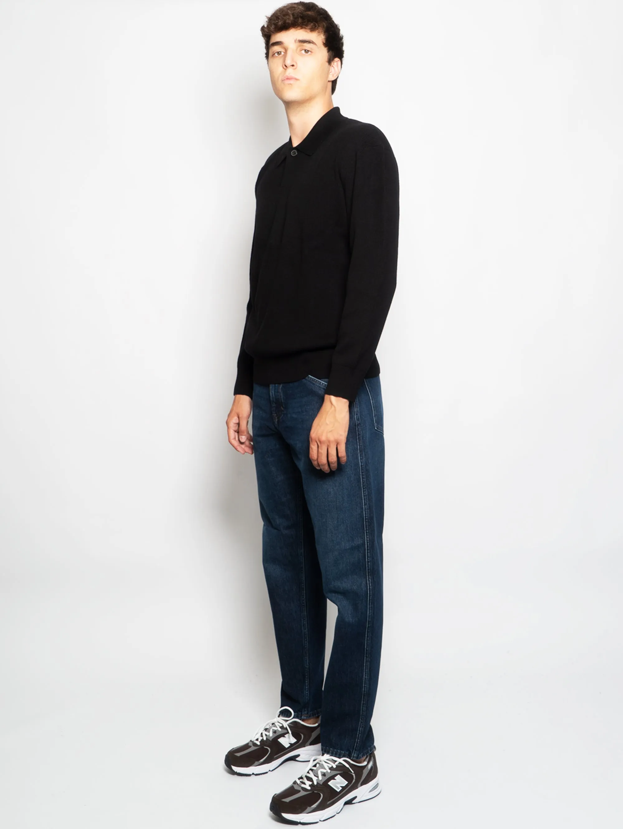 Jeans Relaxed Fit in Cotone Organico Blu