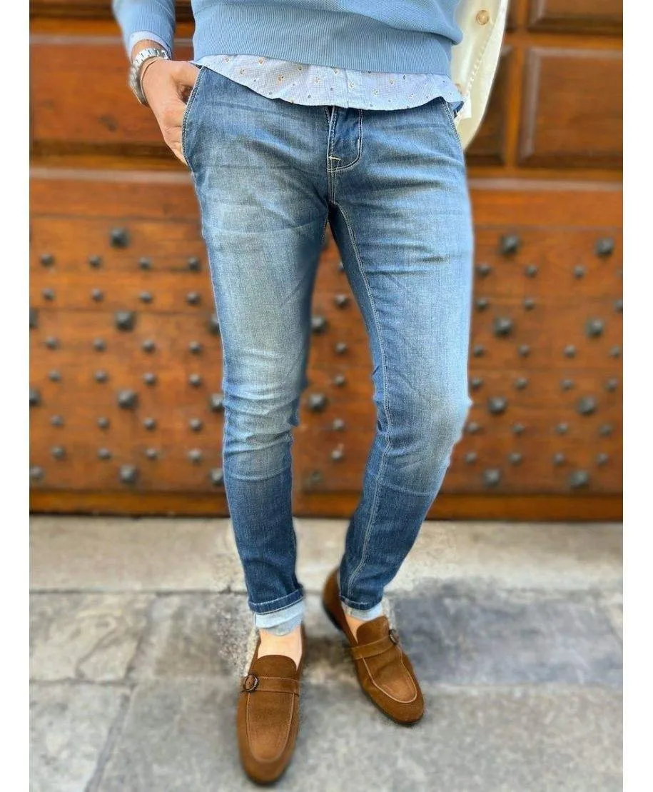 Jeans uomo - Leggero - Chino - KeyJey