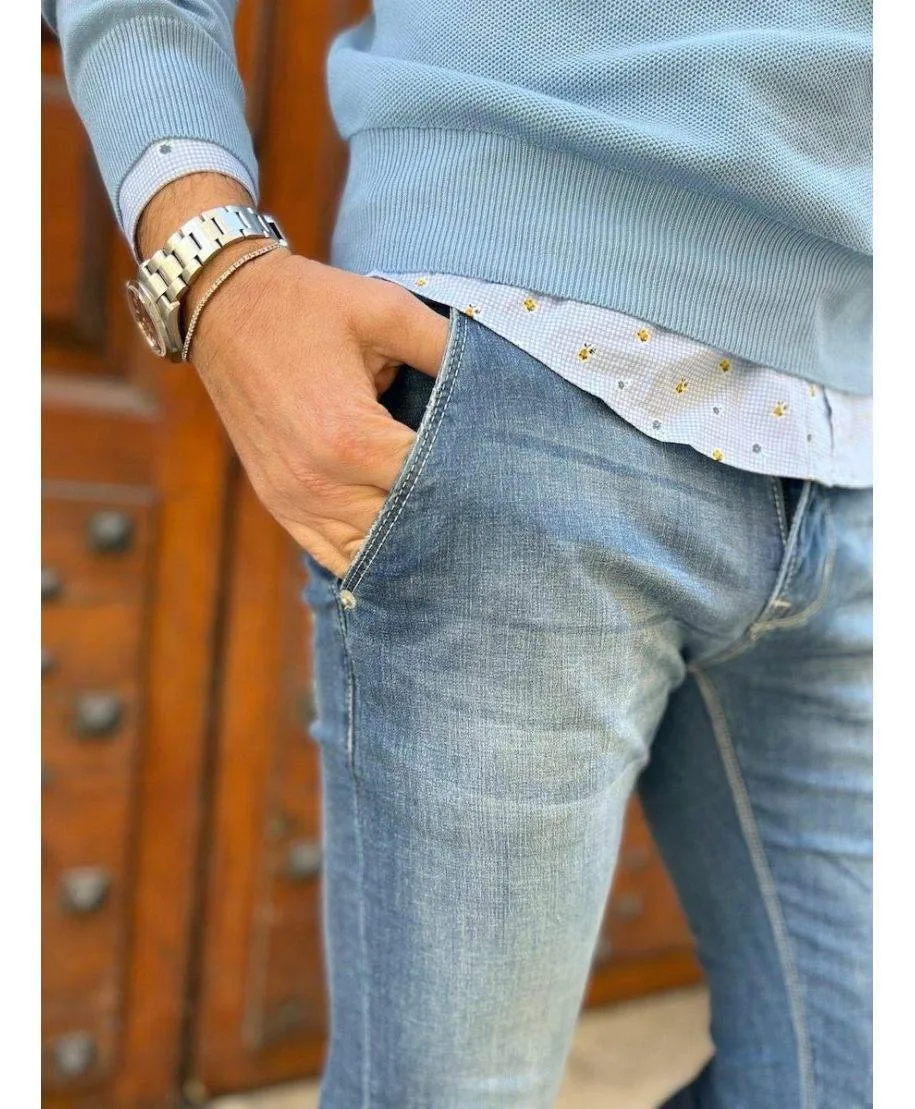 Jeans uomo - Leggero - Chino - KeyJey