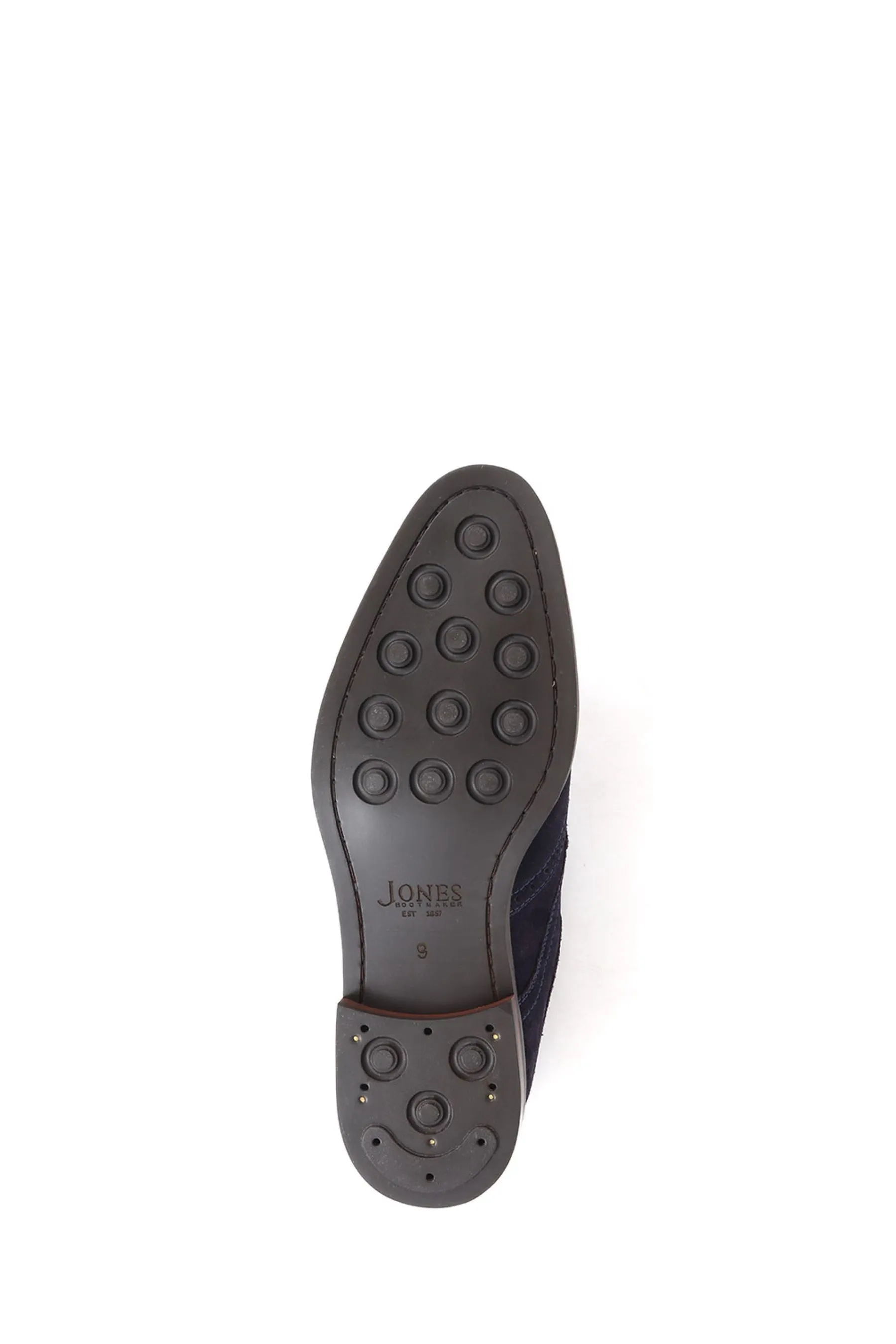 Jones Bootmaker Blu - Longwood - Scarpe brogue Derby scamosciate