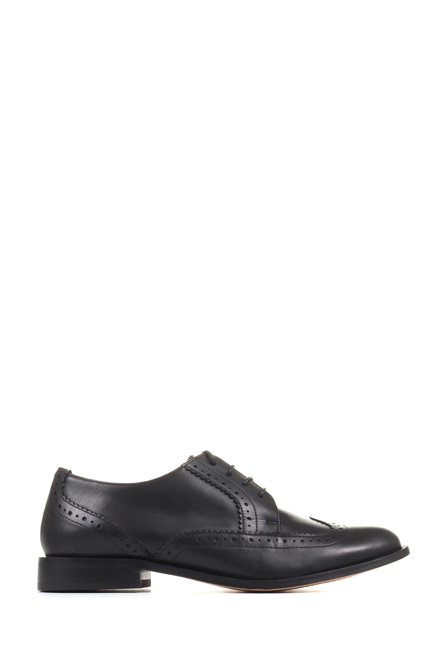 Jones Bootmaker - Lidia - Nero - Scarpe brogue in pelle