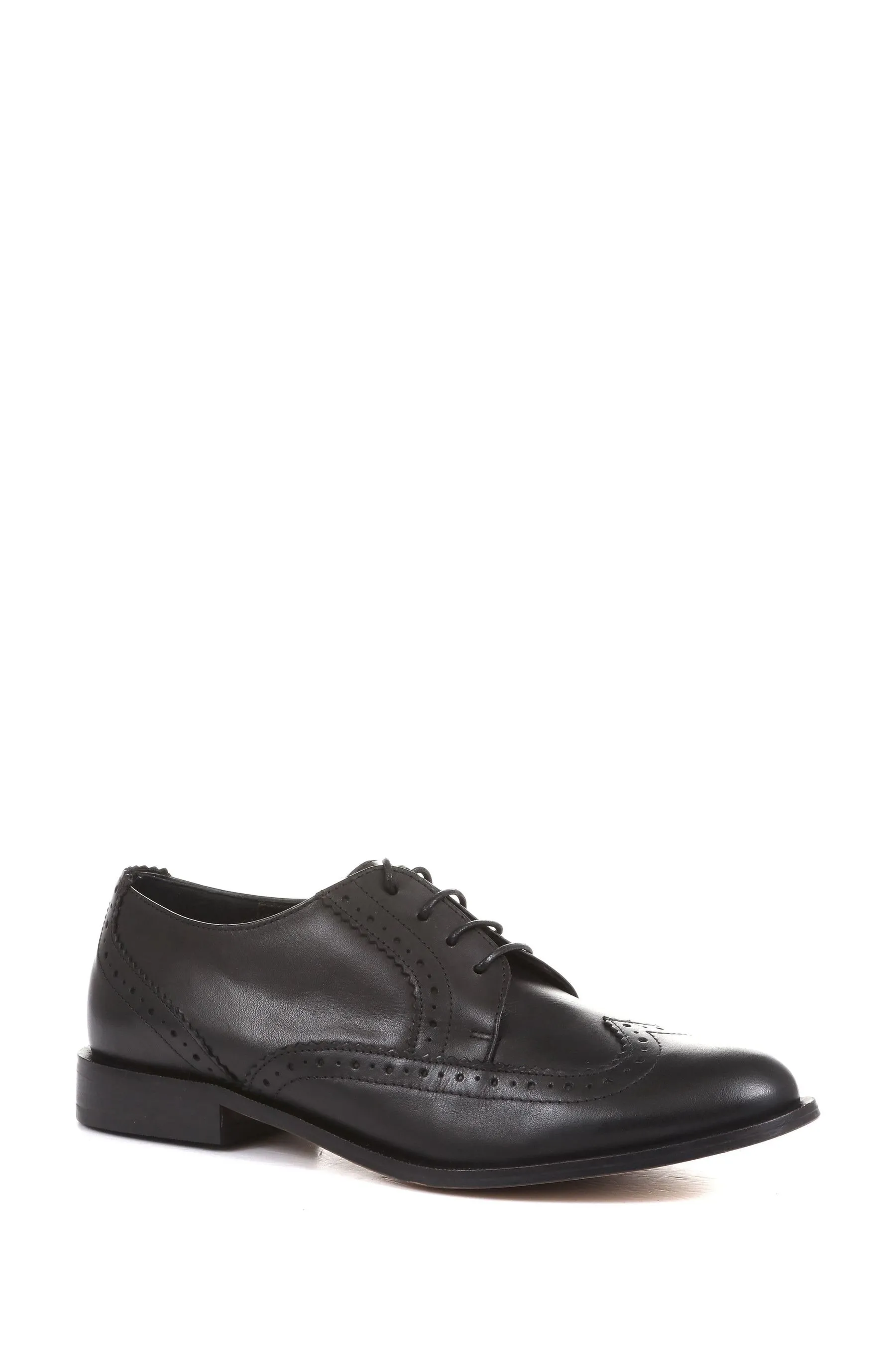 Jones Bootmaker - Lidia - Nero - Scarpe brogue in pelle