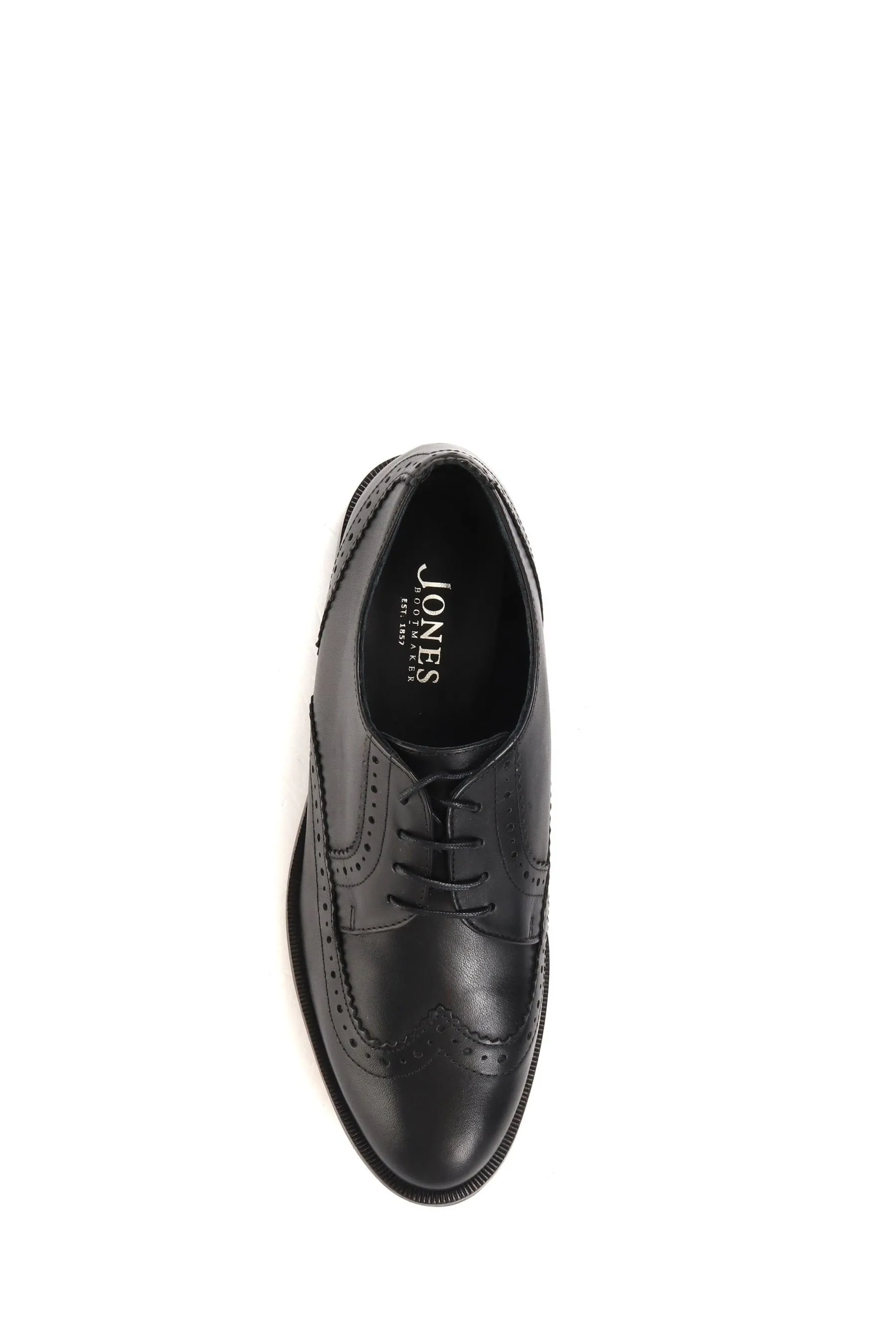 Jones Bootmaker - Lidia - Nero - Scarpe brogue in pelle