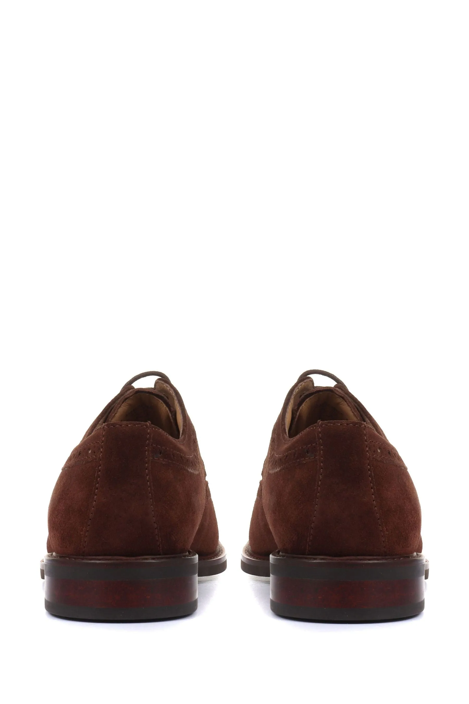 Jones Bootmaker - Longwood - Marrone - Scarpe brogue Derby scamosciate