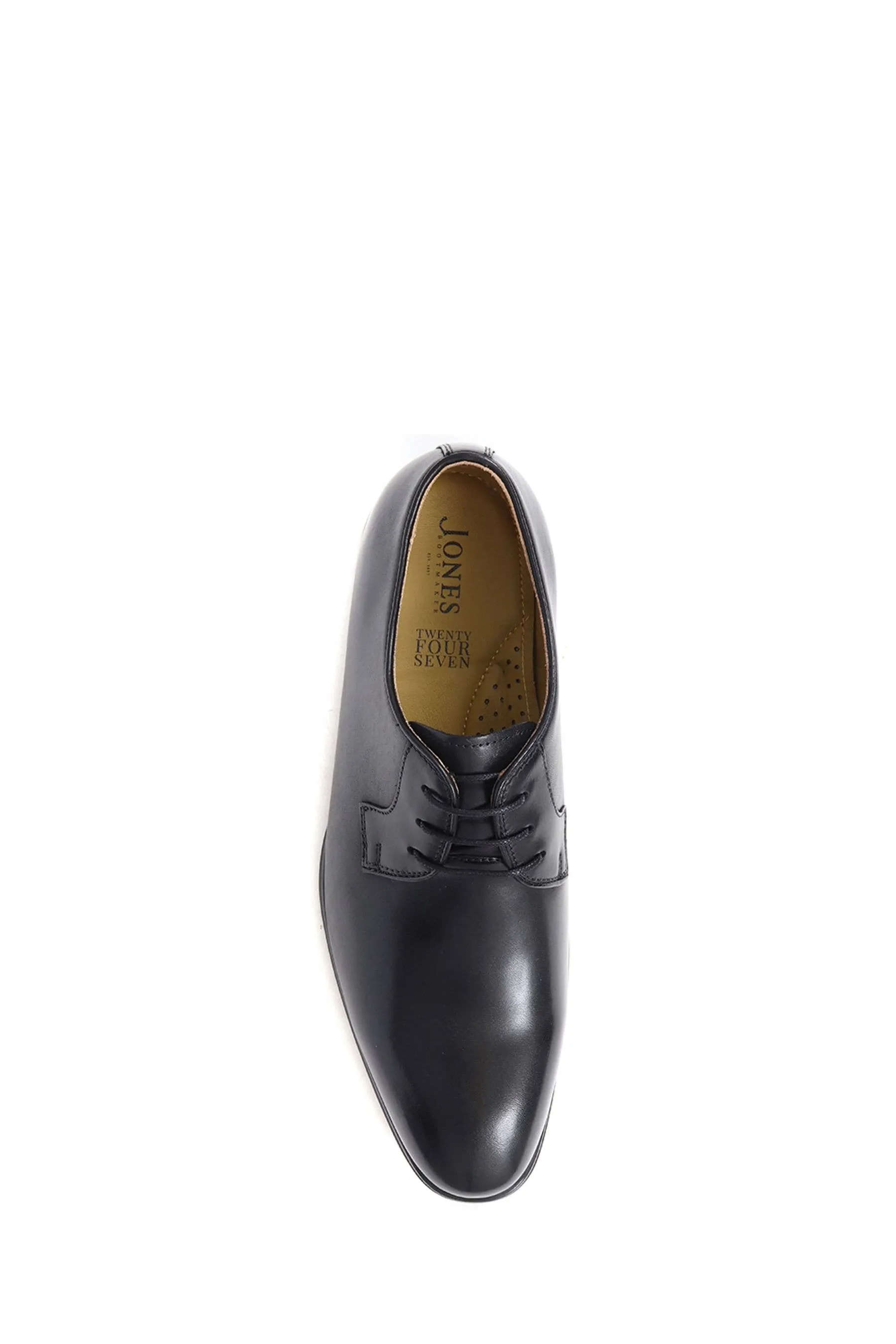 Jones Bootmaker - Manchester - Nero Derby in pelle - Scarpe