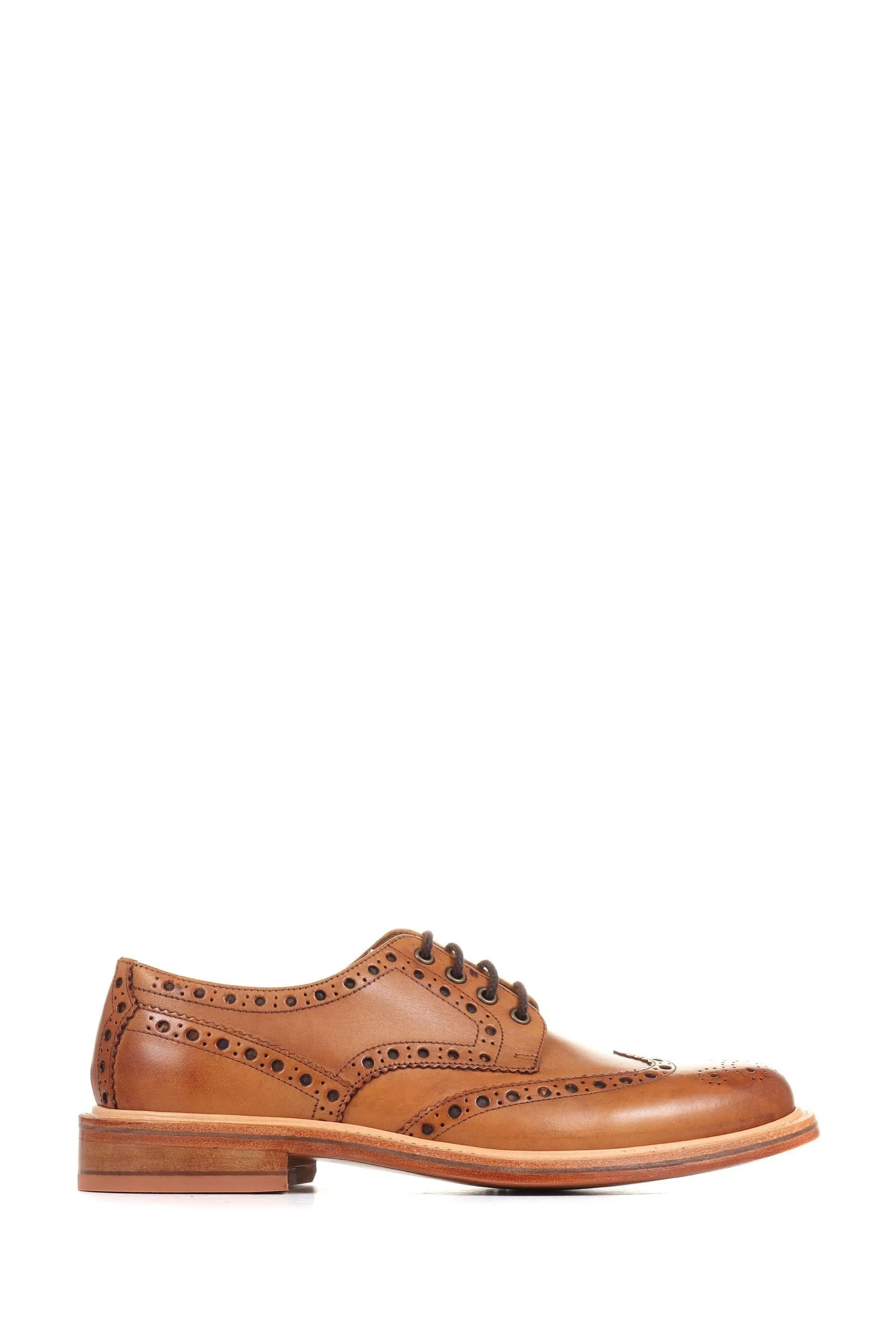 Jones - Bushwick - Scarpe brogue in pelle goffrata