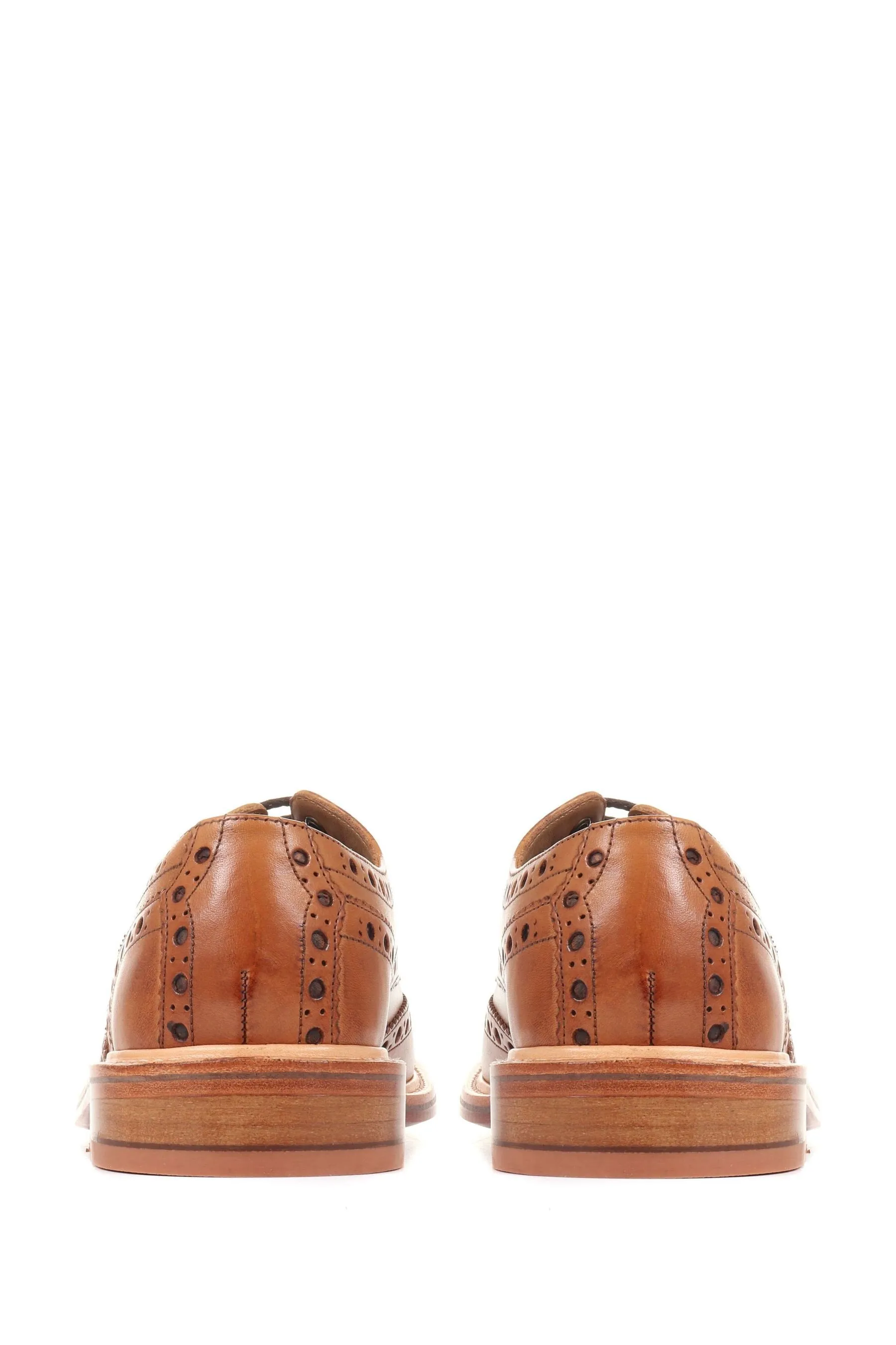 Jones - Bushwick - Scarpe brogue in pelle goffrata