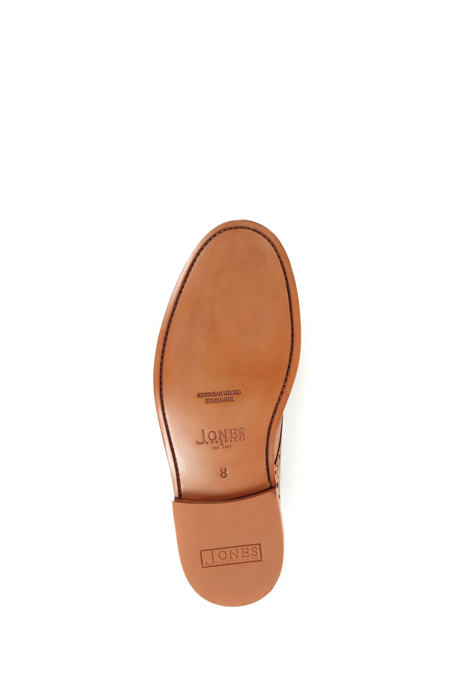 Jones - Bushwick - Scarpe brogue in pelle goffrata