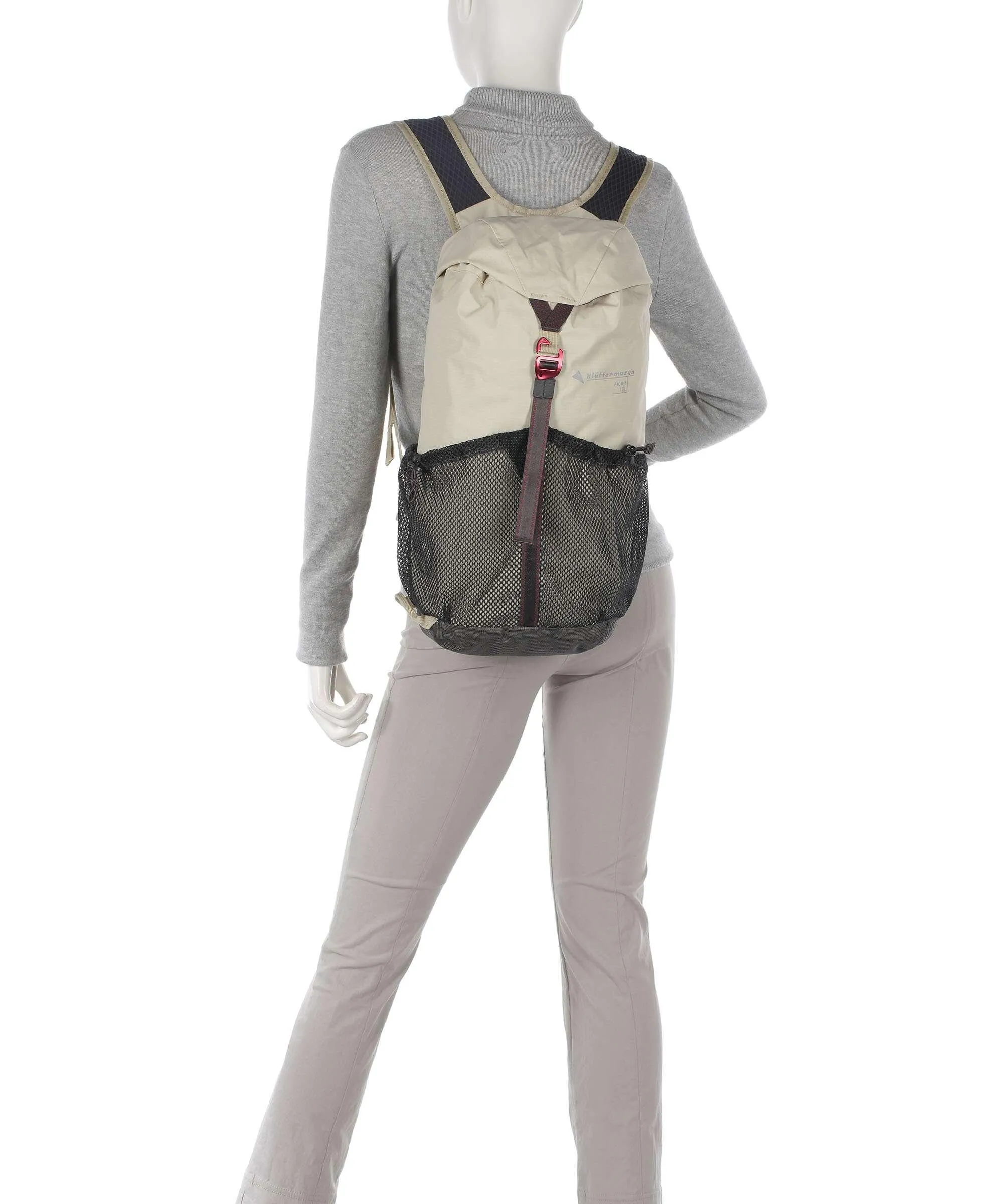  Klättermusen Fjörm 18L Zaino montagna poliammide riciclato beige  