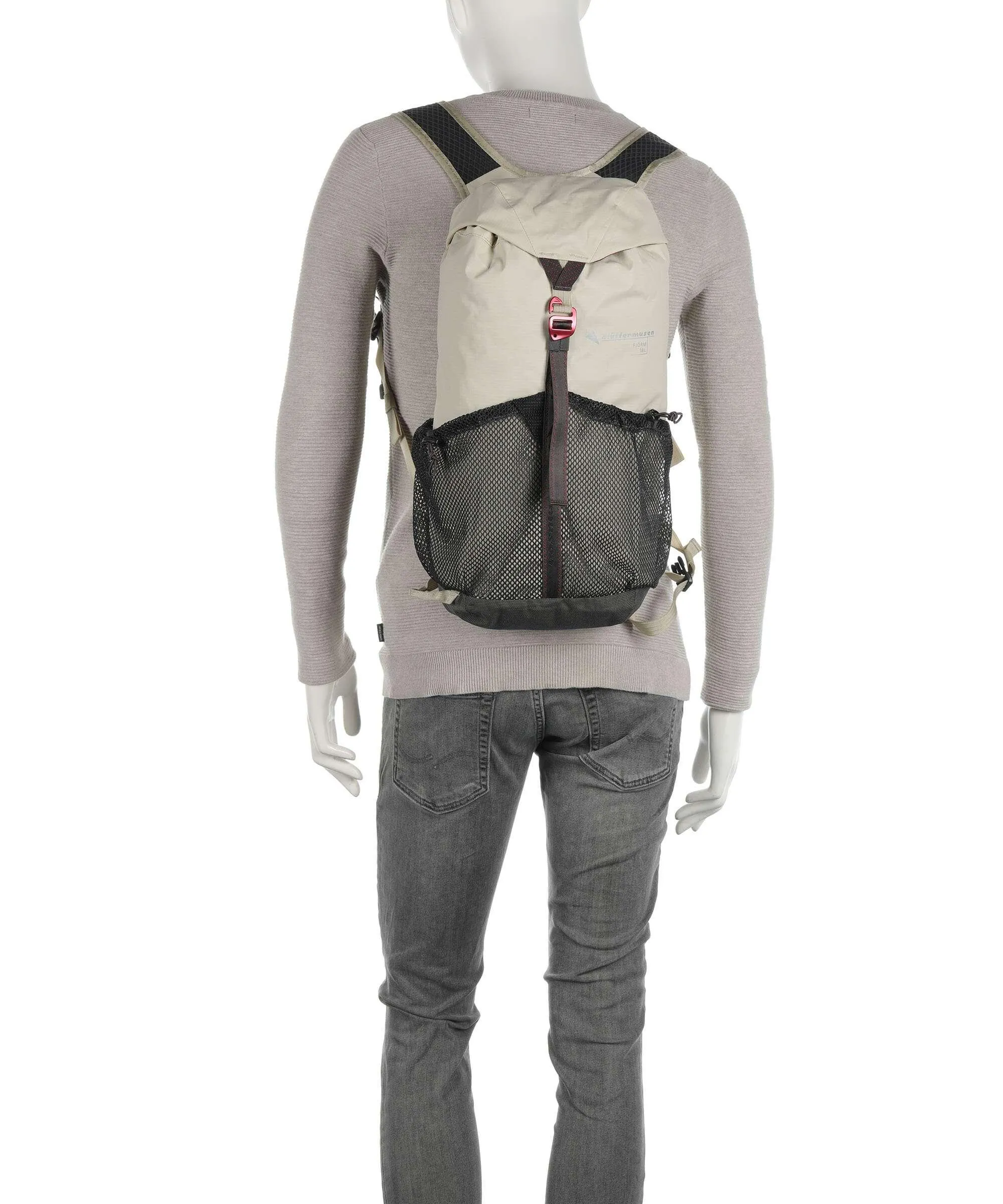  Klättermusen Fjörm 18L Zaino montagna poliammide riciclato beige  
