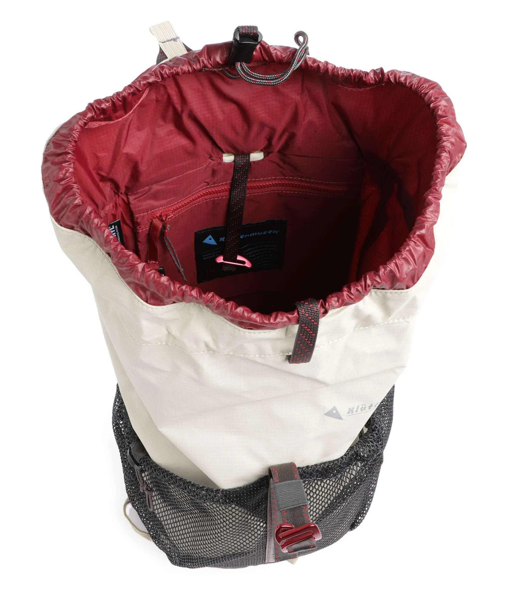  Klättermusen Fjörm 18L Zaino montagna poliammide riciclato beige  
