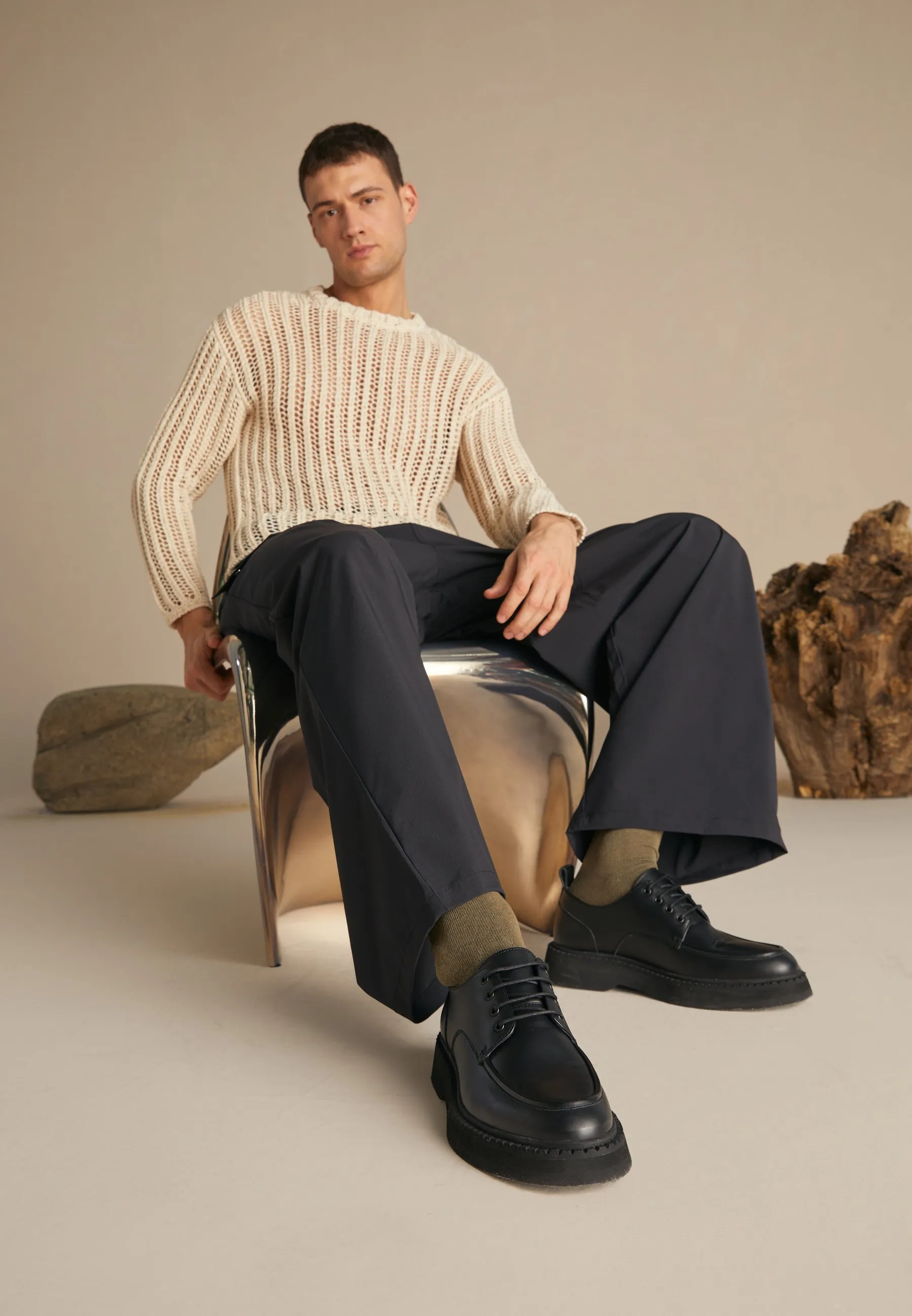 LEATHER - Stringate