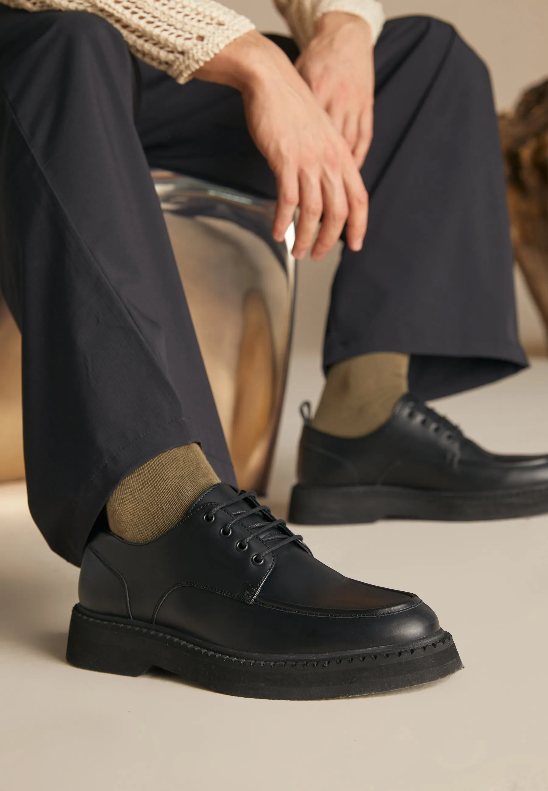 LEATHER - Stringate