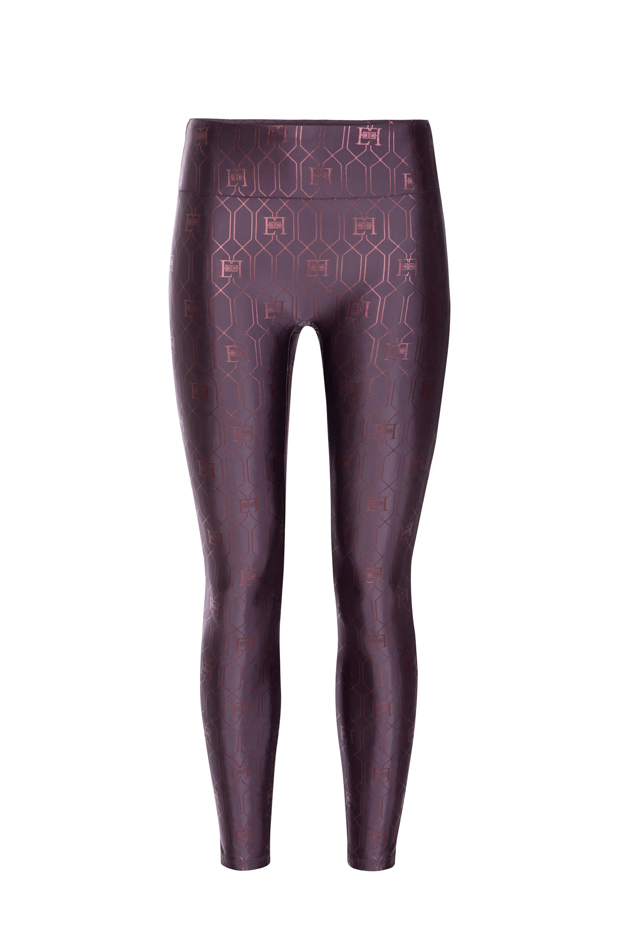 Leggings in lycra con stampa logo