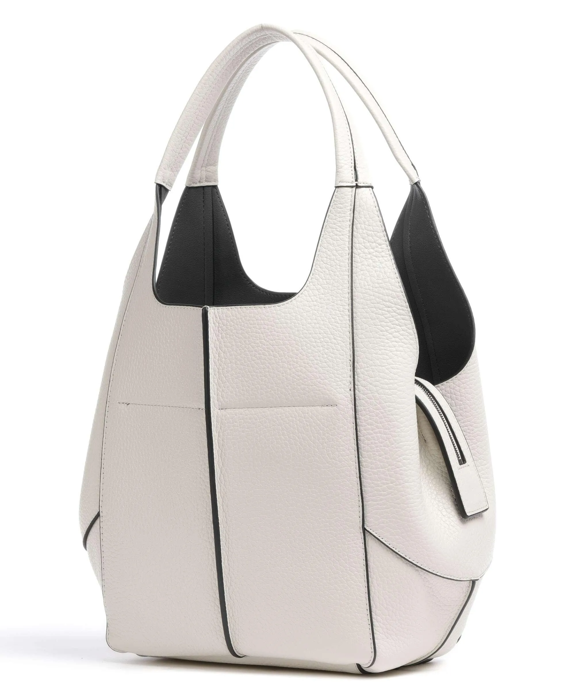  Liebeskind Lilly Heavy Pebble M Borsa hobo pelle granulata avorio  