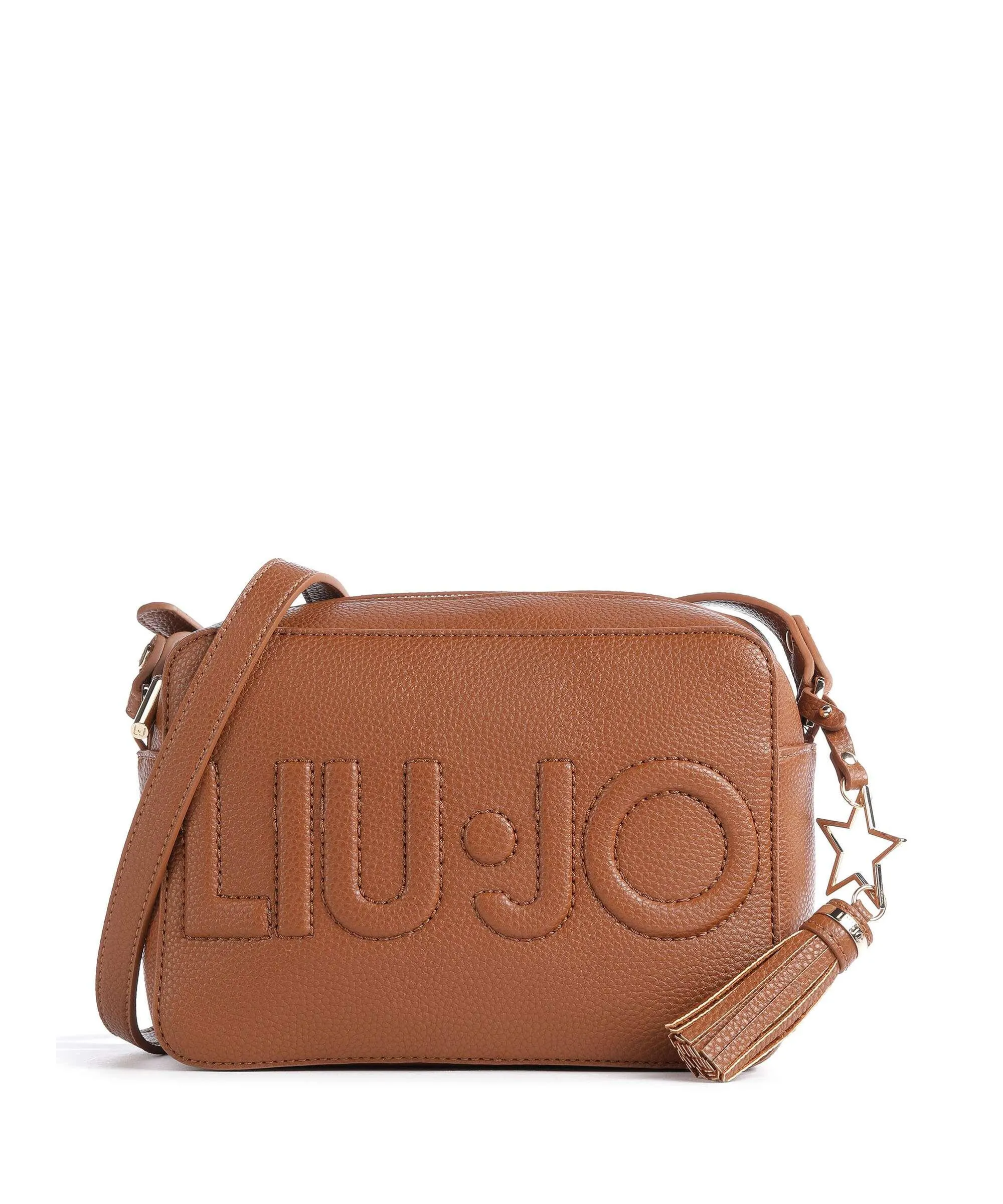  Liu Jo Logo Borsa a tracolla pelle sintetica tan  