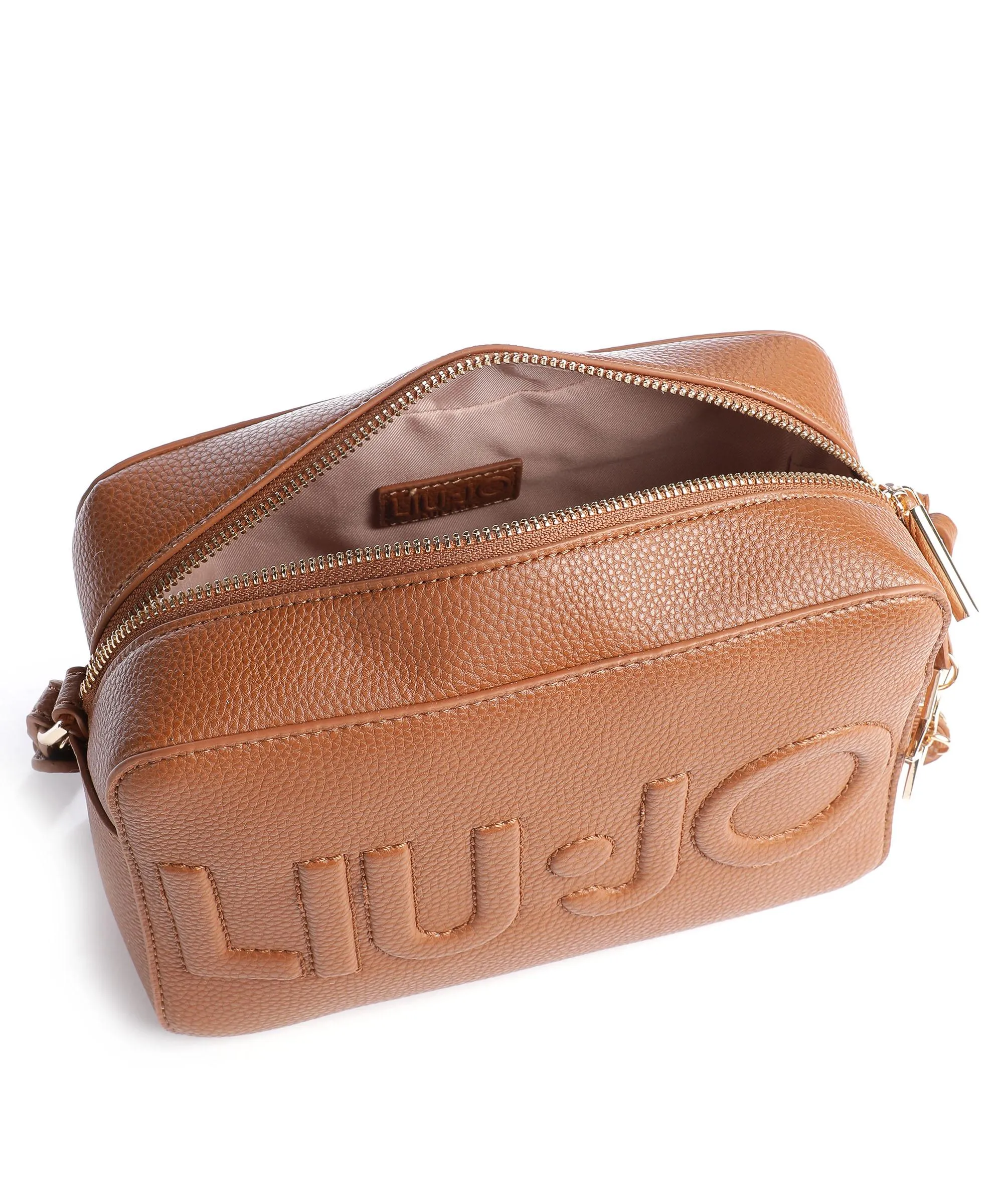 Liu Jo Logo Borsa a tracolla pelle sintetica tan  