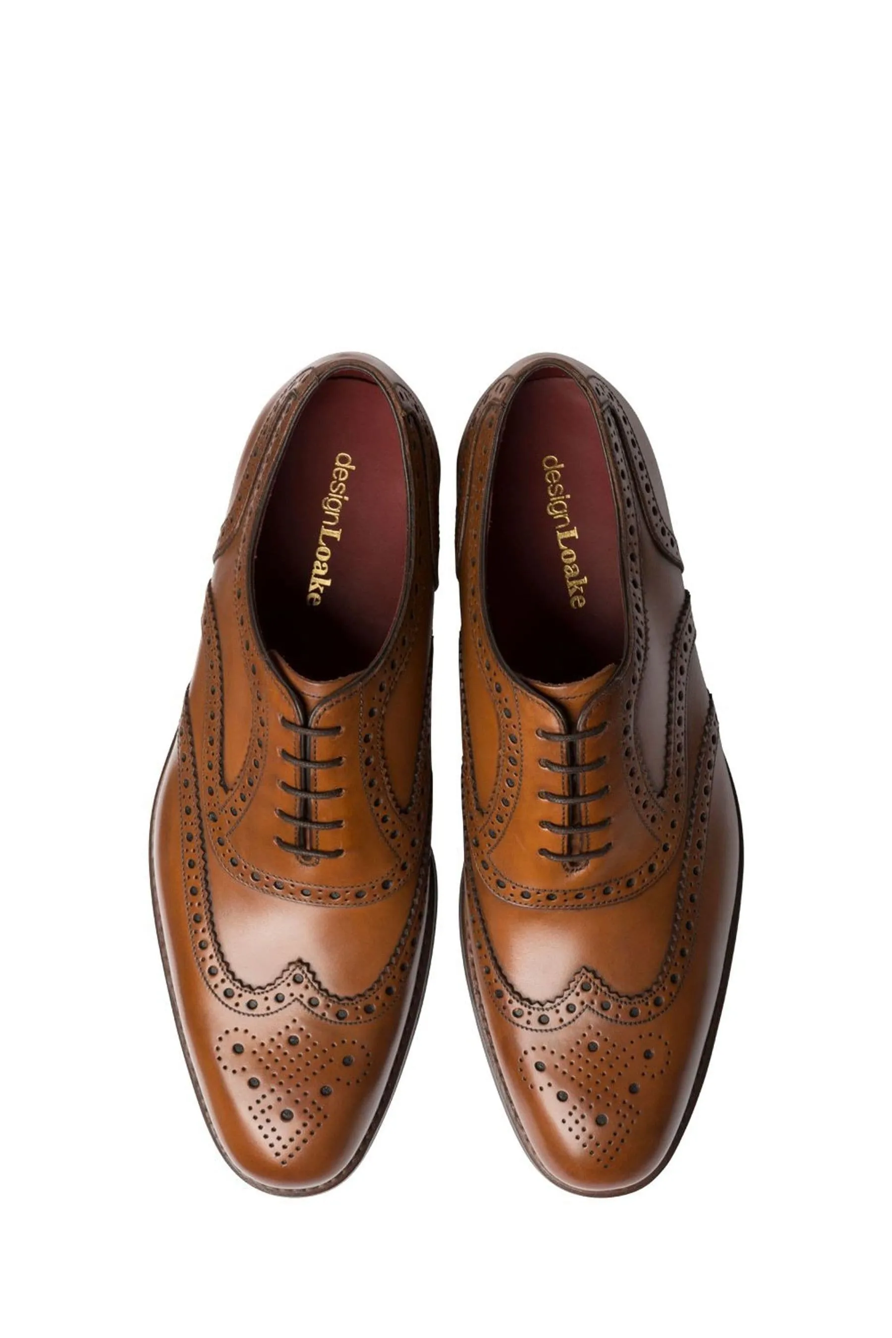 Loake Marrone - Kerridge - Cedar Calf Spider - Scarpe brogue