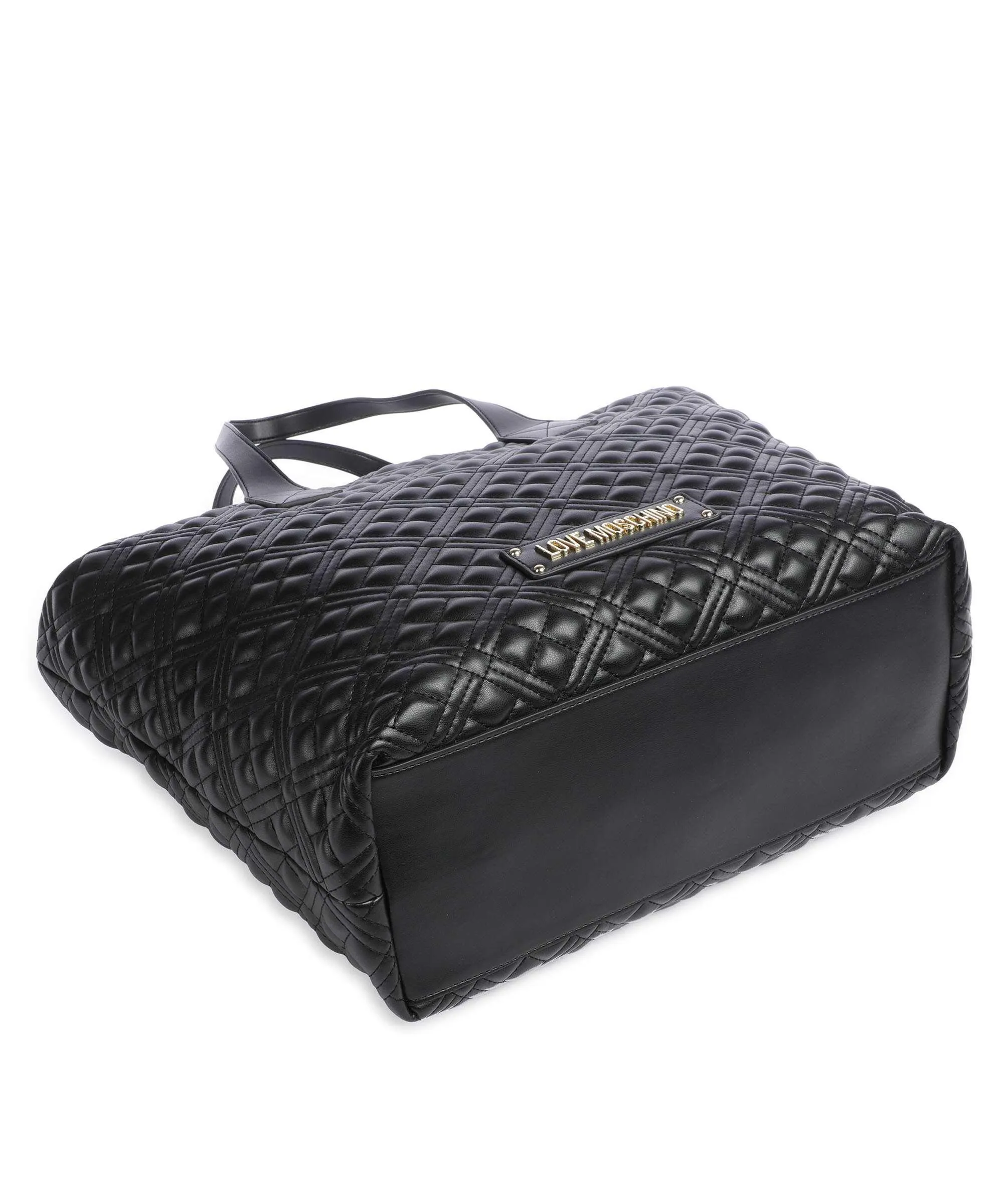  Love Moschino Quilted Borsa shopper pelle sintetica nero  