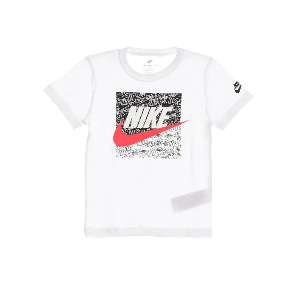 Maglietta Bambino Practice Makes Futura Logo Tee White