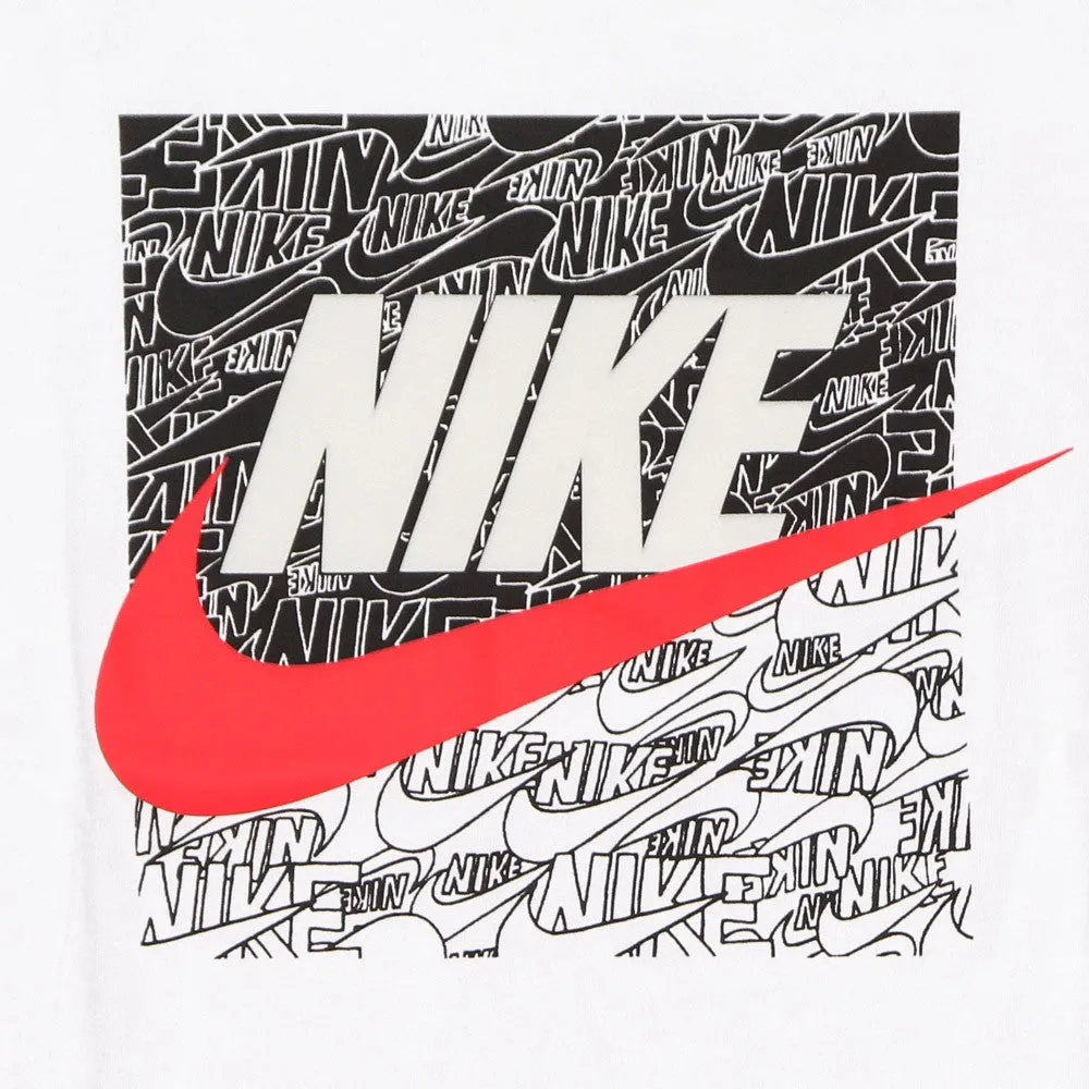 Maglietta Bambino Practice Makes Futura Logo Tee White