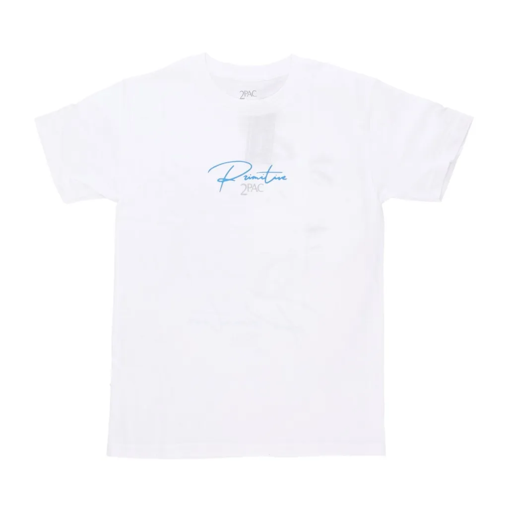 maglietta uomo lyrics ii tee x tupac WHITE