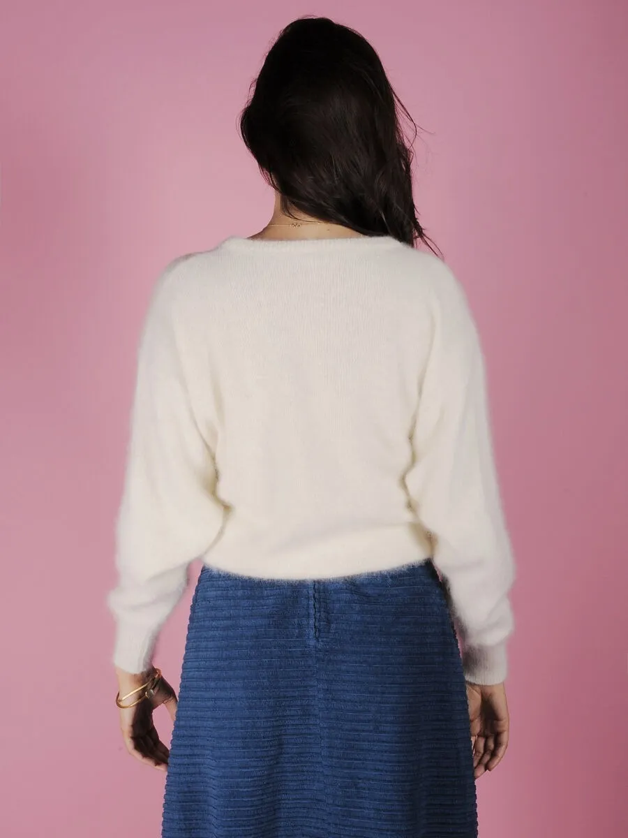 Maglione angora bianco anni ’80