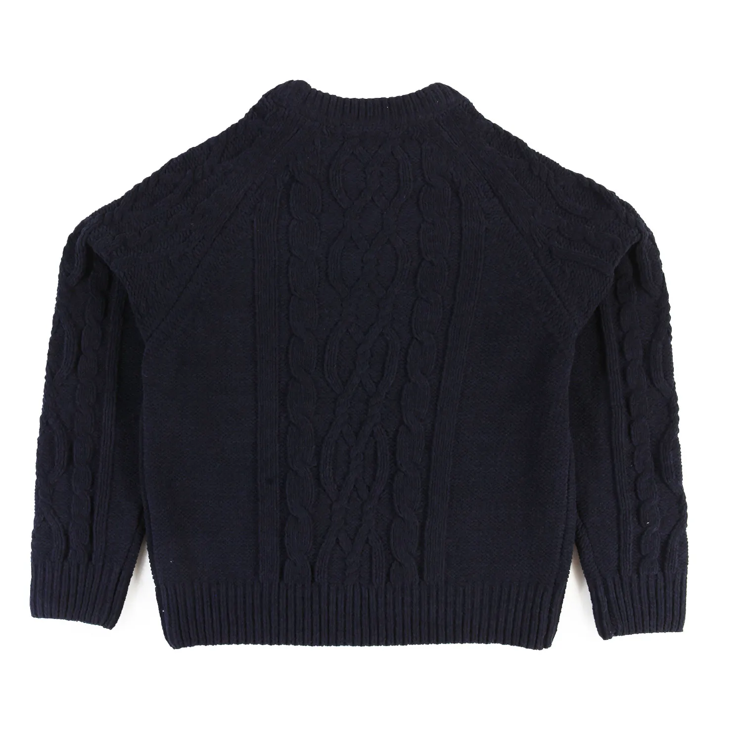 Maglione Blu Navy Con Ricamo