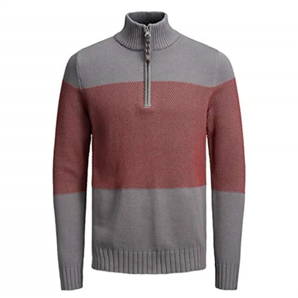 Maglione da uomo mezza zip
