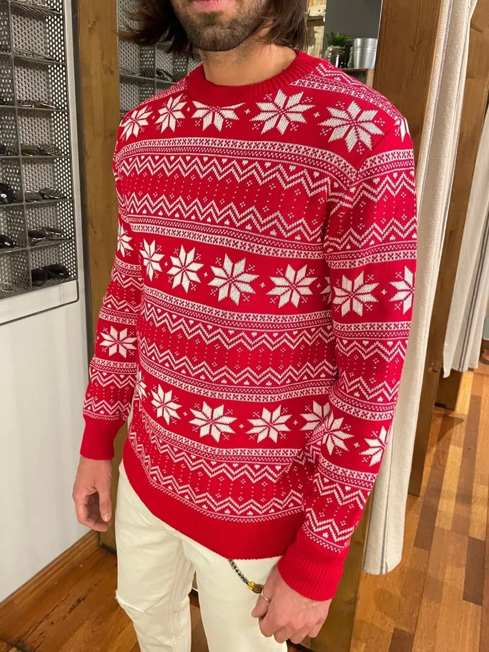 Maglione girocollo fiocco di neve