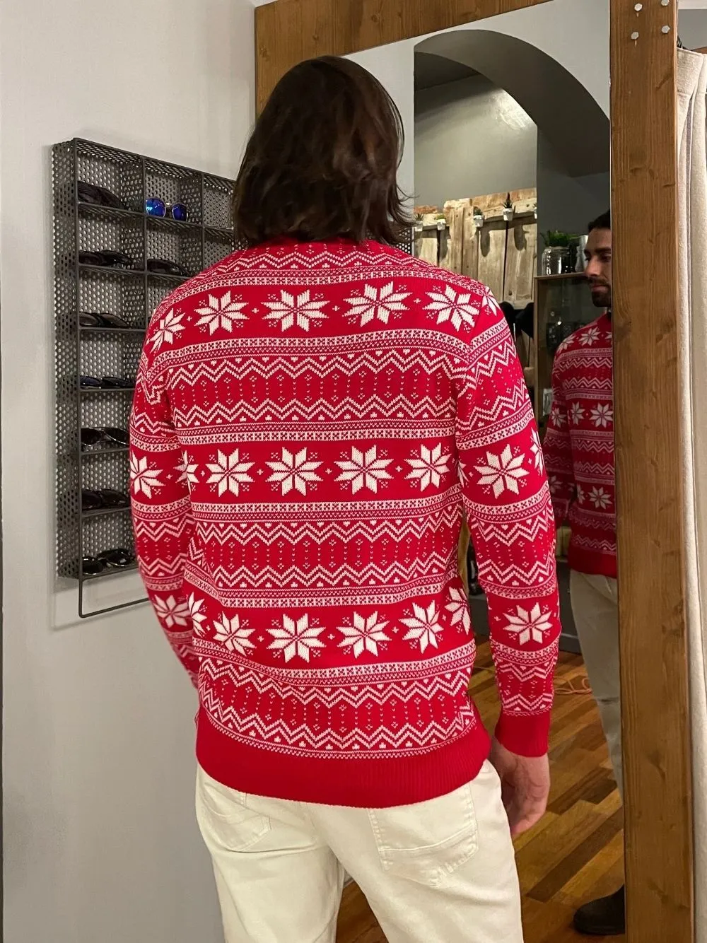Maglione girocollo fiocco di neve