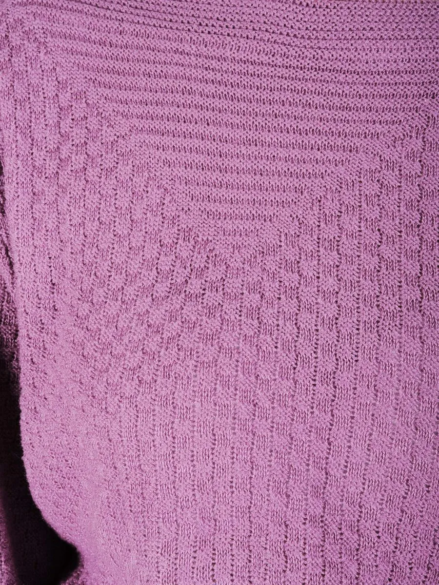 Maglione in cotone color ciclamino