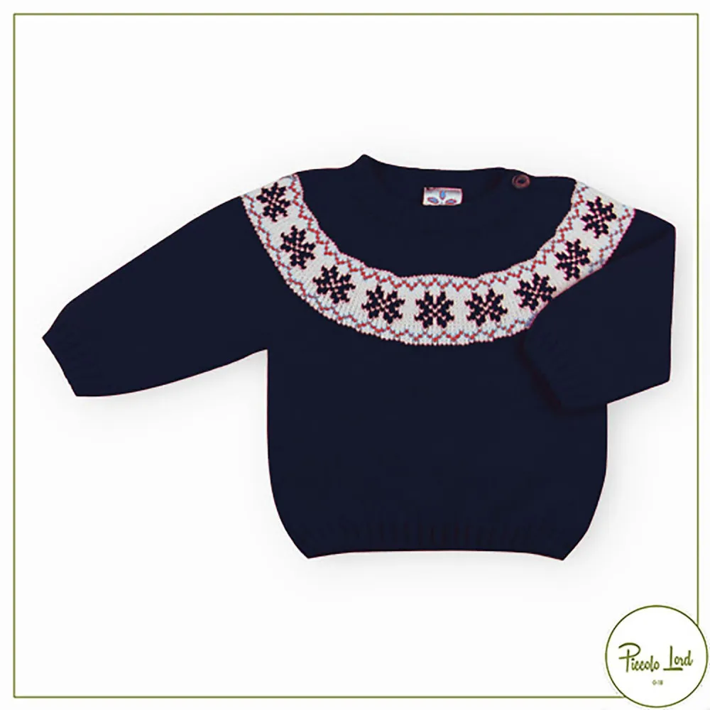 Maglione Sardon Neonato Blu Notte