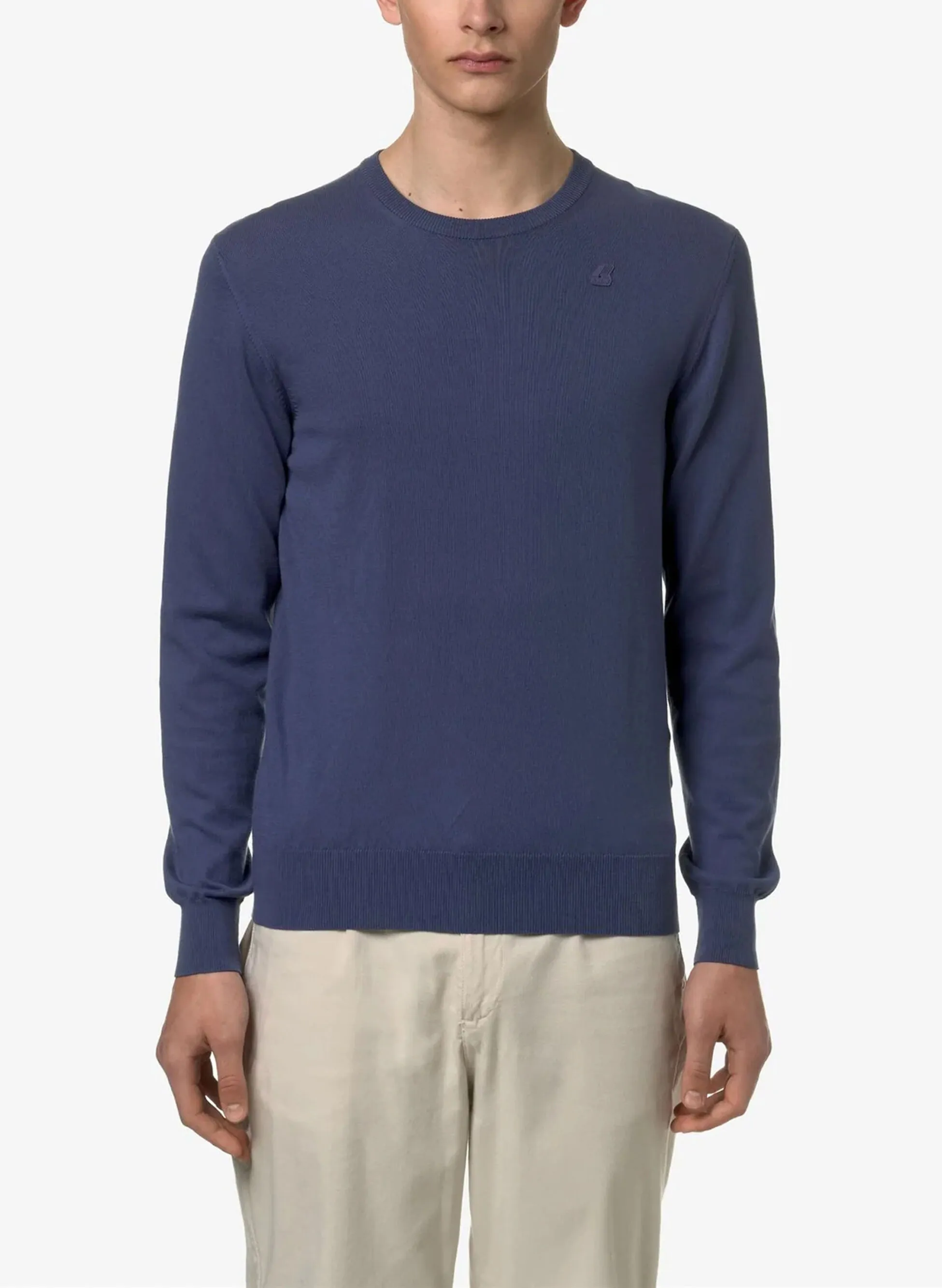 maglione sebastiene in cotone girocollo
