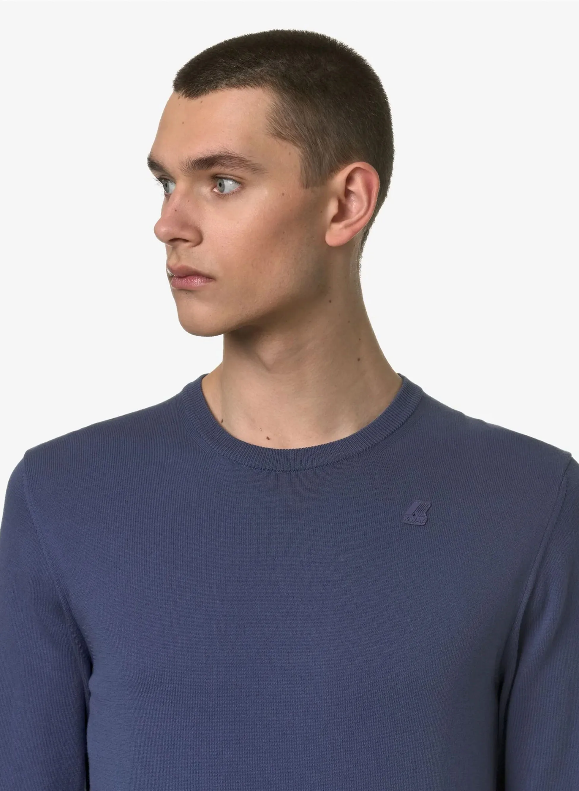 maglione sebastiene in cotone girocollo