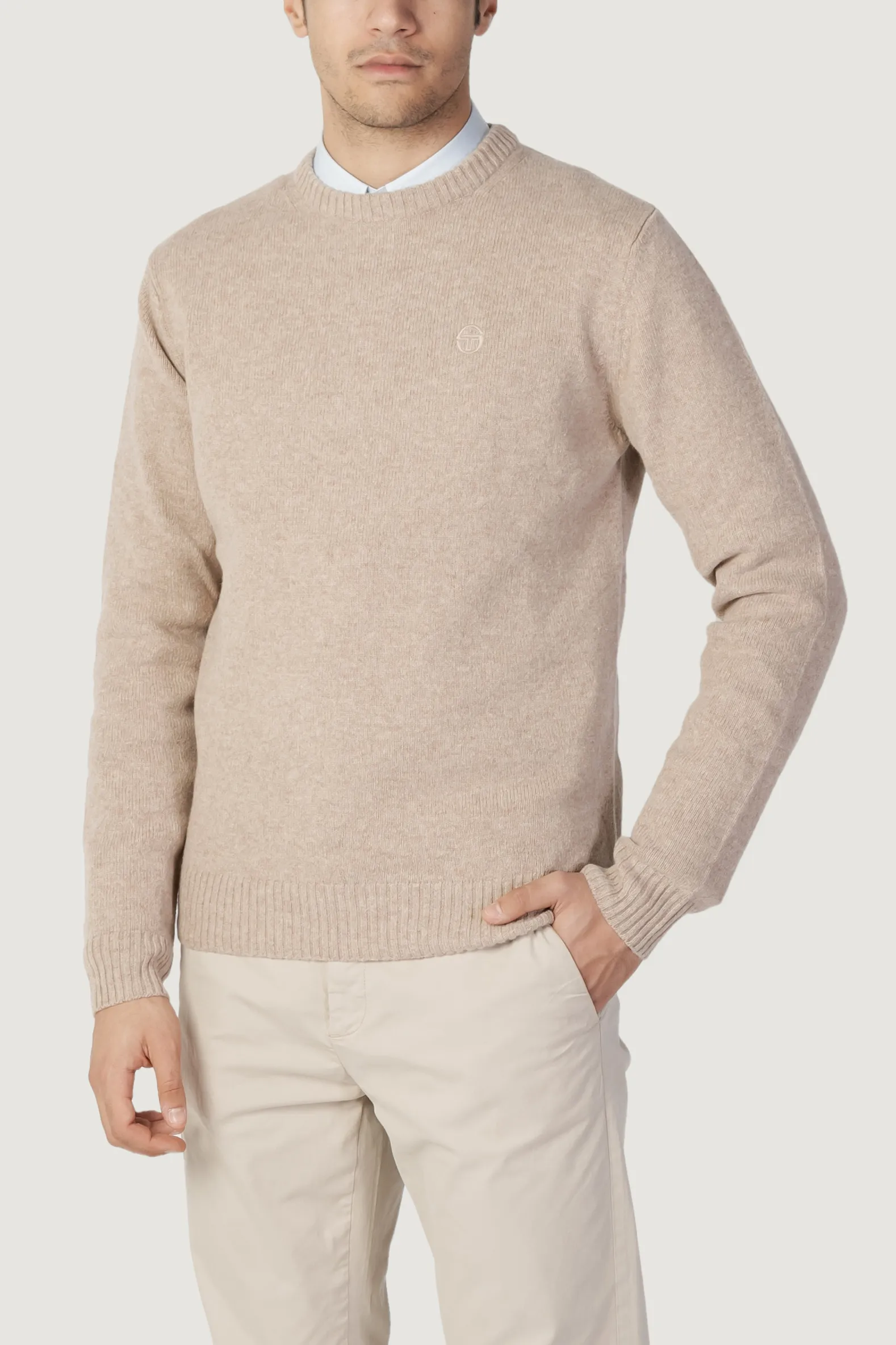 Maglione SERGIO TACCHINI girocollo 70w 30a Beige