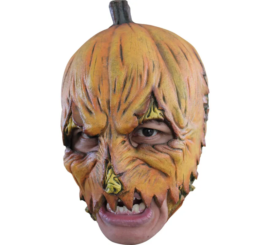 Maschera senza mento alla zucca per Halloween
