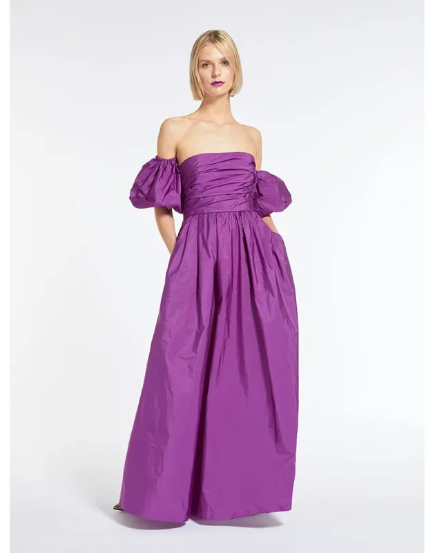 MAX MARA - Abito lungo in taffettà
