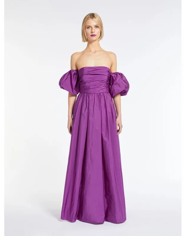 MAX MARA - Abito lungo in taffettà