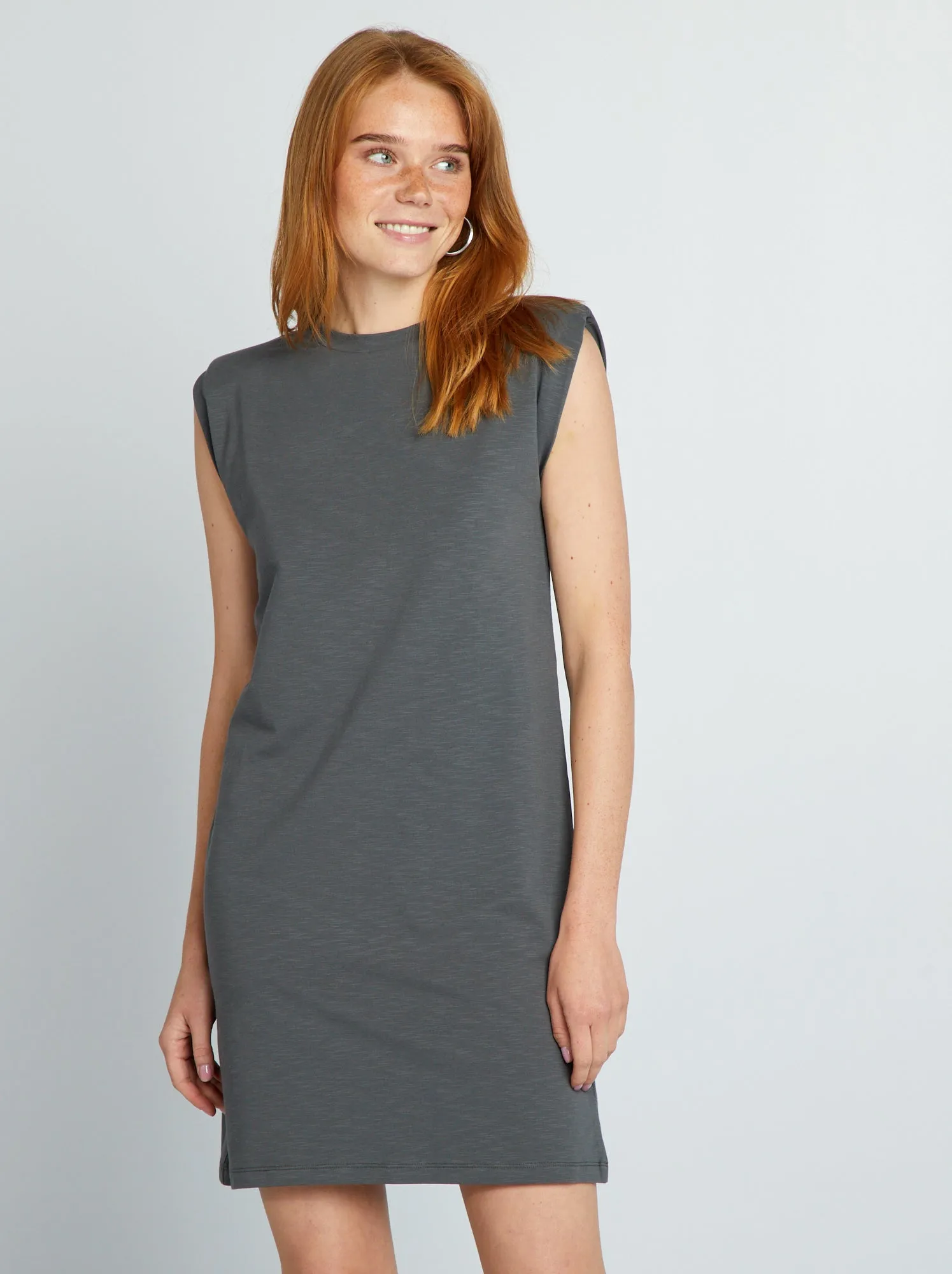 Maxi t-shirt corta - GRIGIO