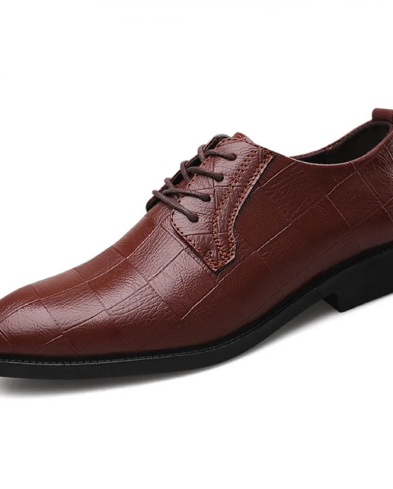 Mazefeng Scarpe formali in pelle da uomo Scarpe eleganti stringate Oxford Scarpe retrò alla moda Calzature da lavoro eleganti Bu