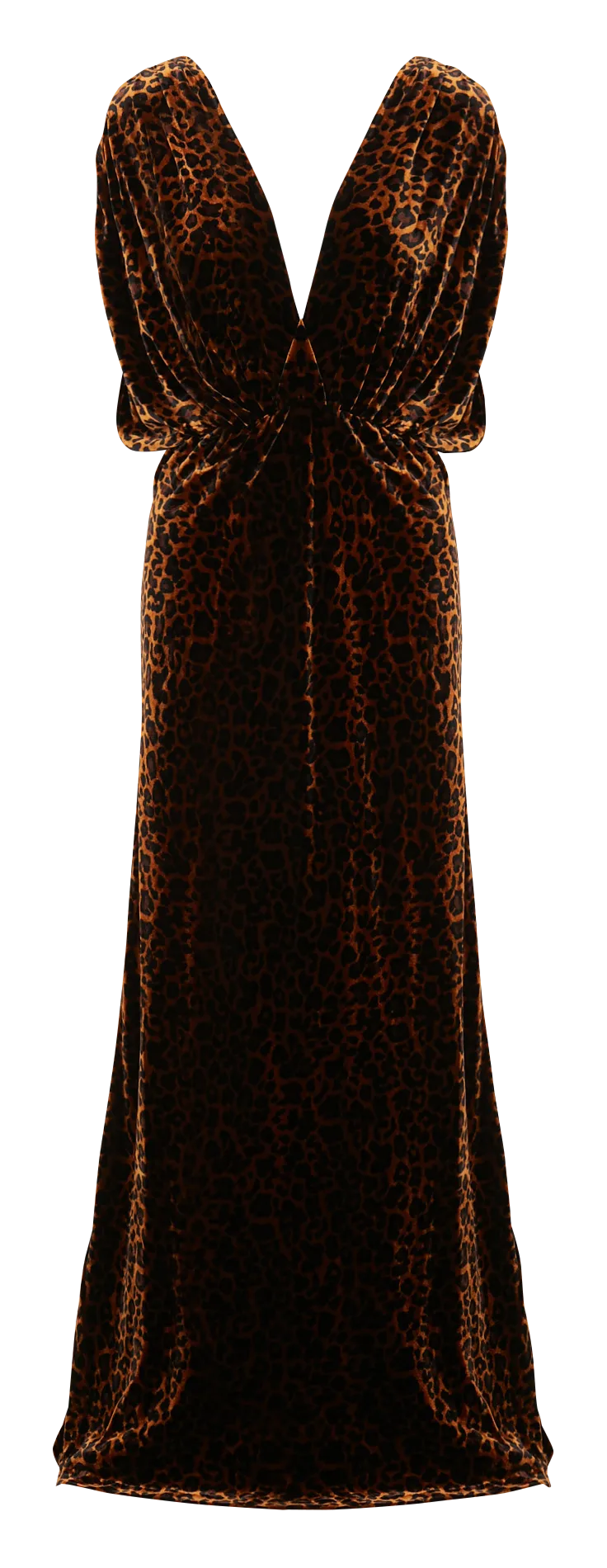  MES DEMOISELLES   TRAVIS - Abito lungo effetto velluto con stampa leopardata | Multicolore
