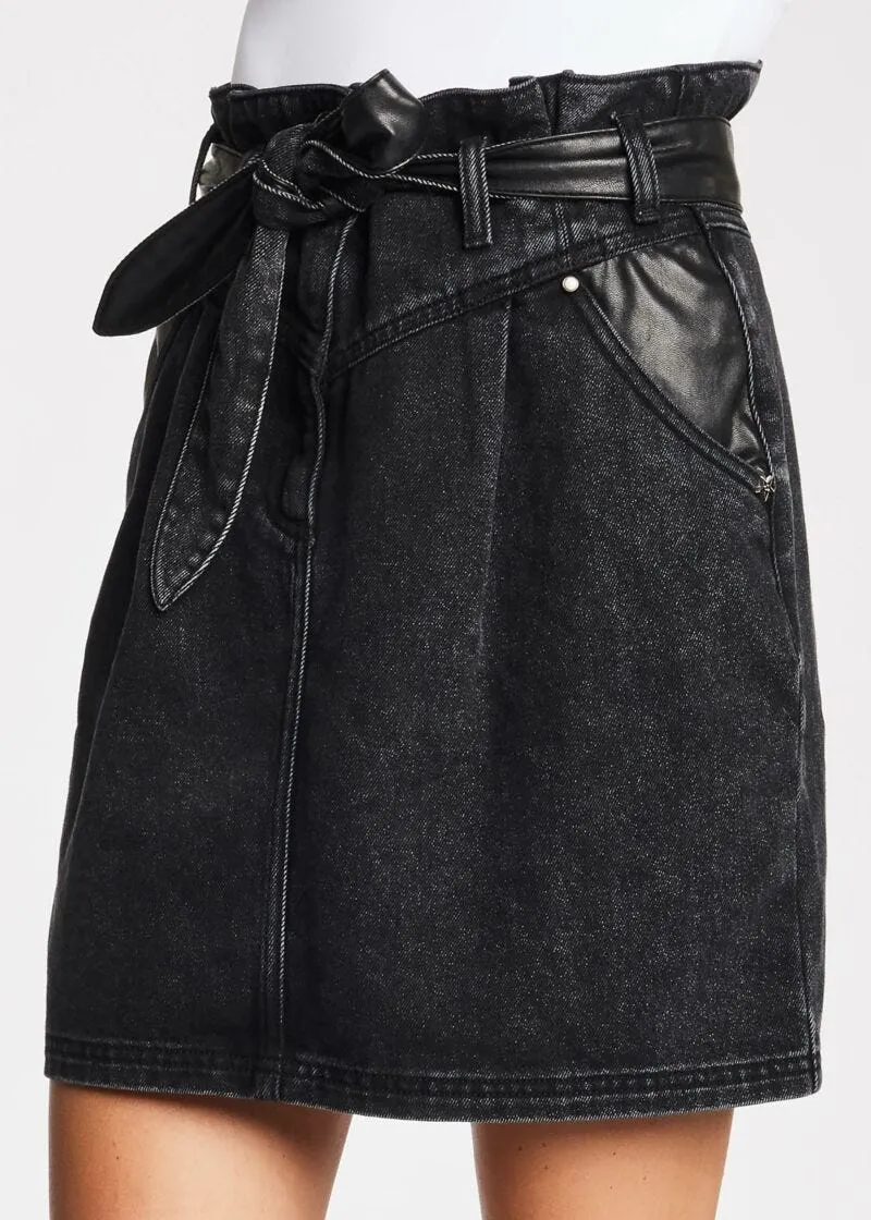 Mini gonna in denim